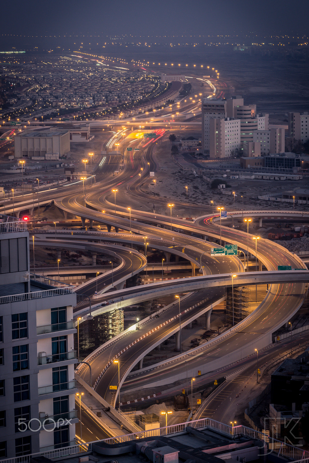 Canon EF 24-70mm F4L IS USM sample photo. A view of roads in dubai photography
