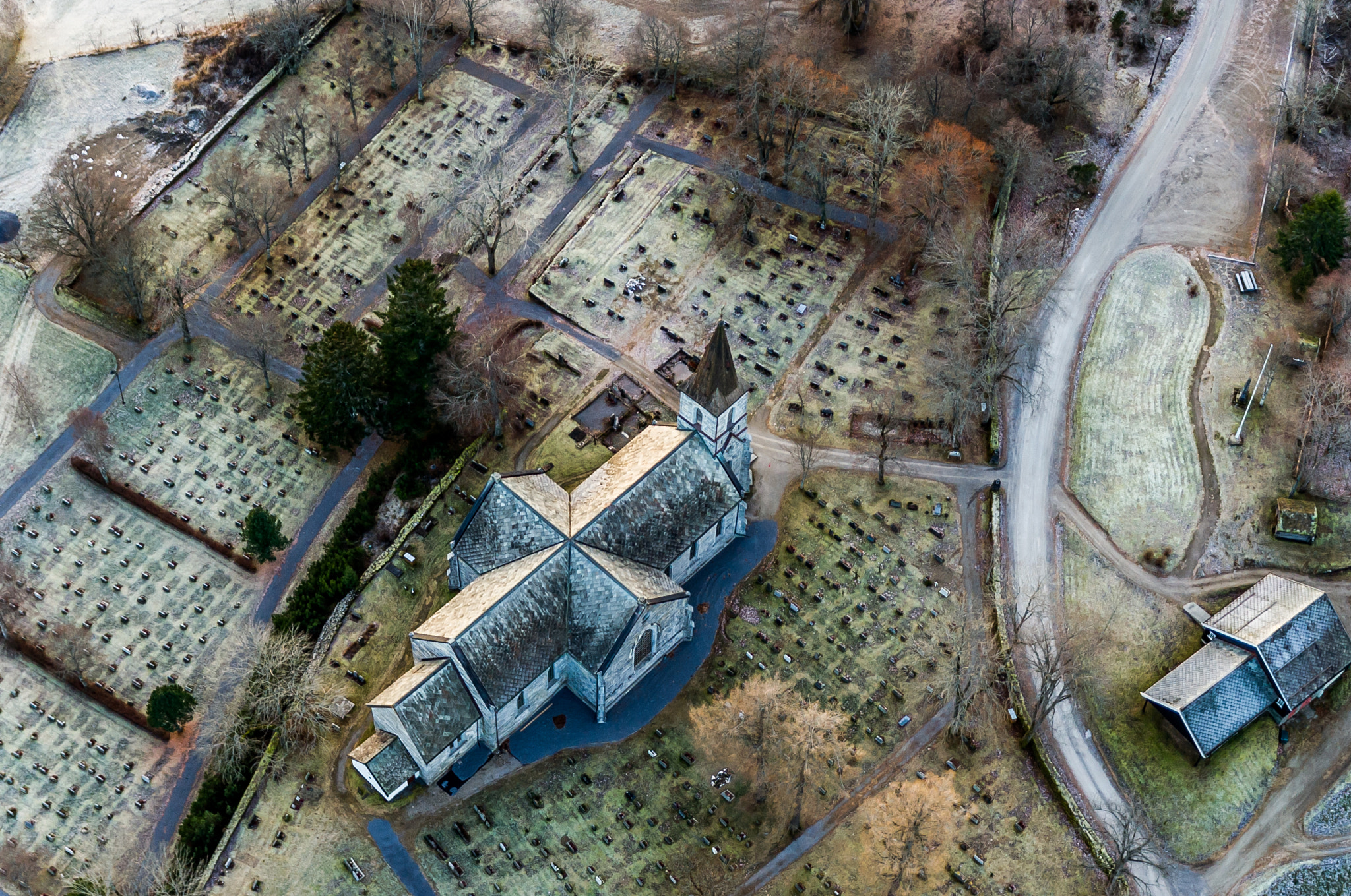 Nikon D3S sample photo. Look on the church from above.. photography
