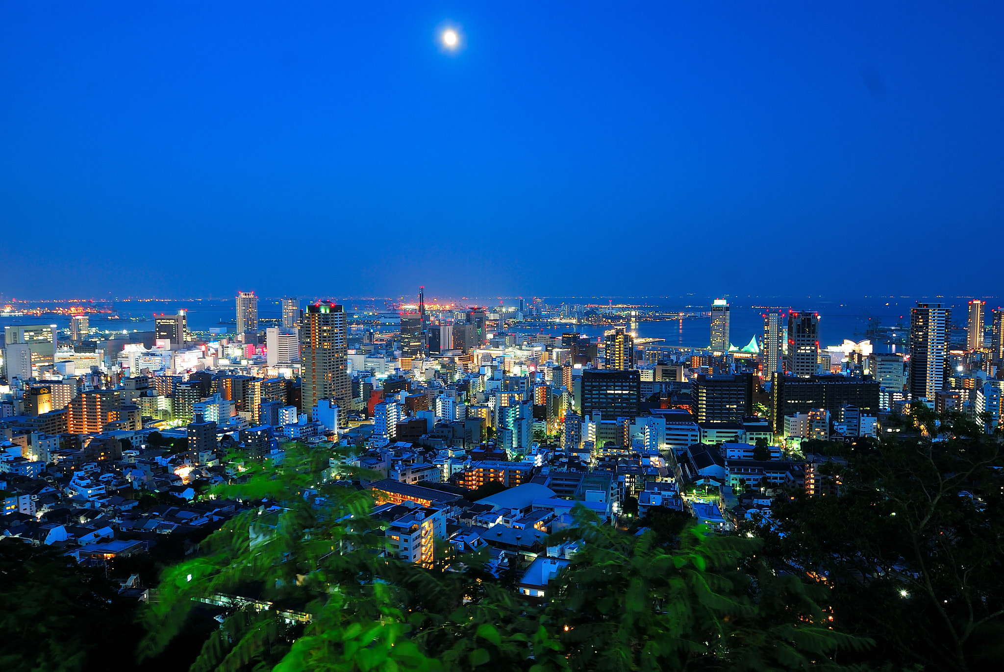 Nikon D80 sample photo. Nightscape of kobe photography