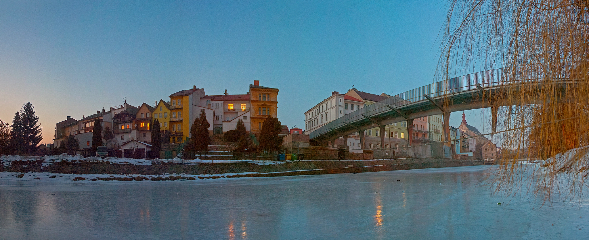 Nikon D2X sample photo. Pano jaromer most stare mesto photography