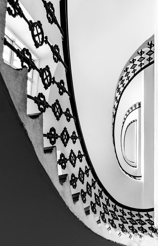 Pentax K-30 sample photo. Vienna staircaise photography