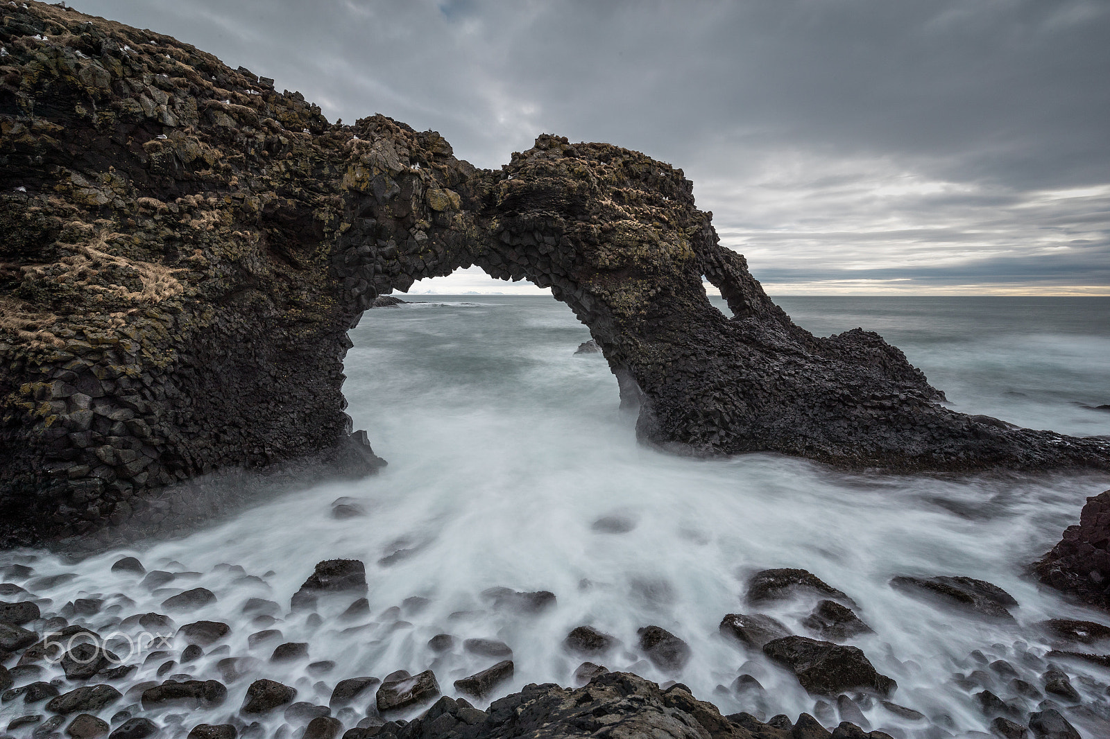 Canon EF 16-35mm F4L IS USM sample photo. Arnarstapi photography