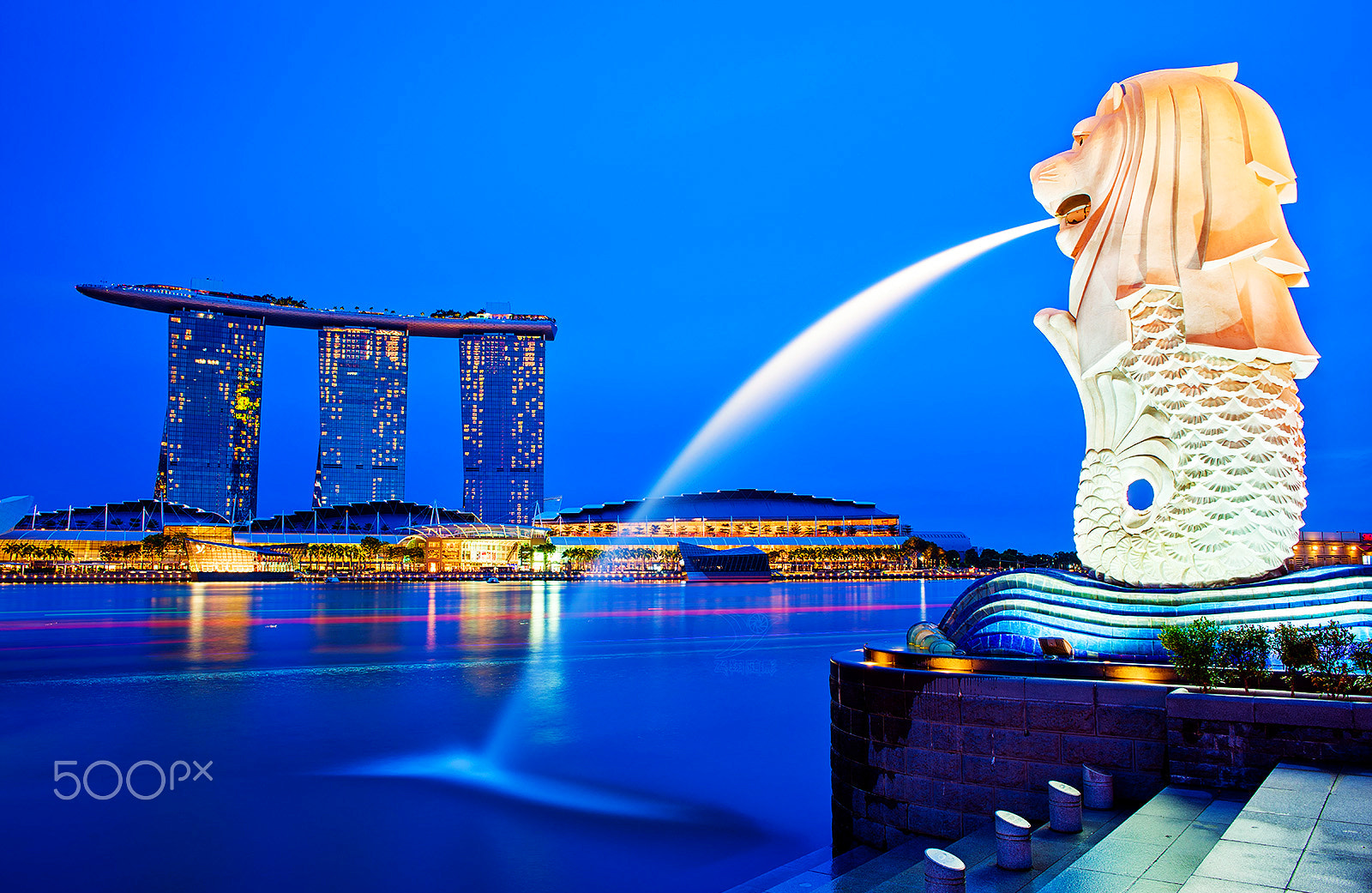 Nikon D810 sample photo. Singapore merlion's park & marina bay sands photography