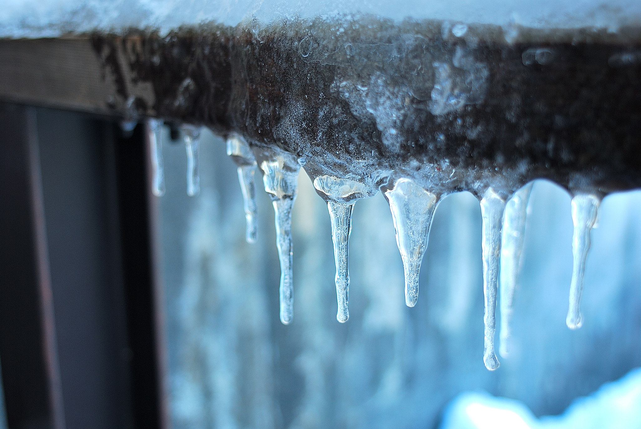 Nikon D80 sample photo. Icicle photography