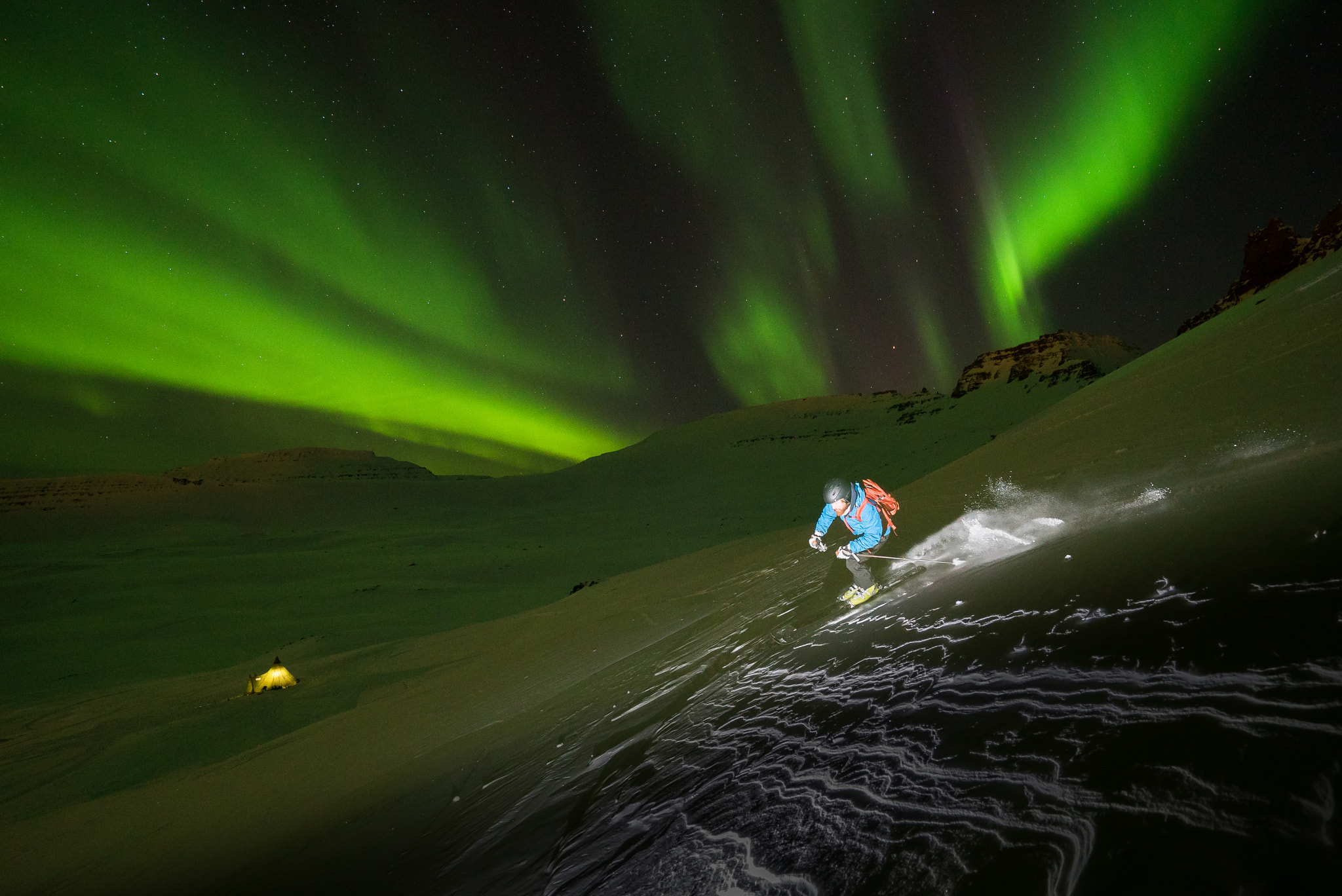 Sony a7S + Sony Vario-Tessar T* FE 16-35mm F4 ZA OSS sample photo. Iceland skiing photography