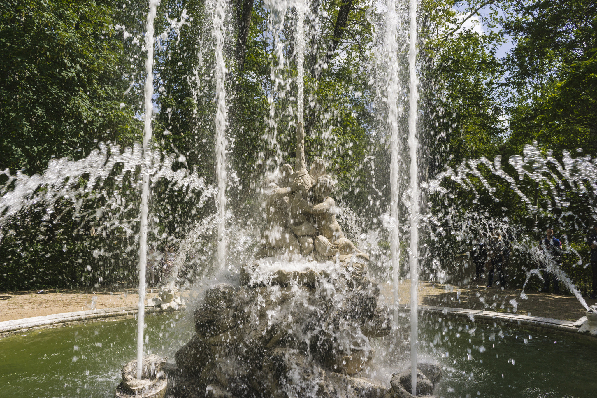 Sony E 20mm F2.8 sample photo. Swan fountain photography