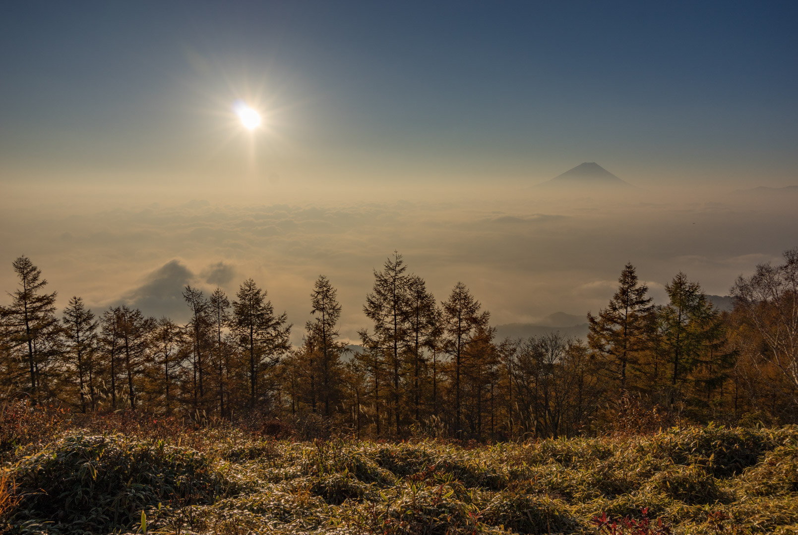 Pentax K-3 + Pentax smc DA 18-135mm F3.5-5.6ED AL [IF] DC WR sample photo. Distant view of mt fuji photography