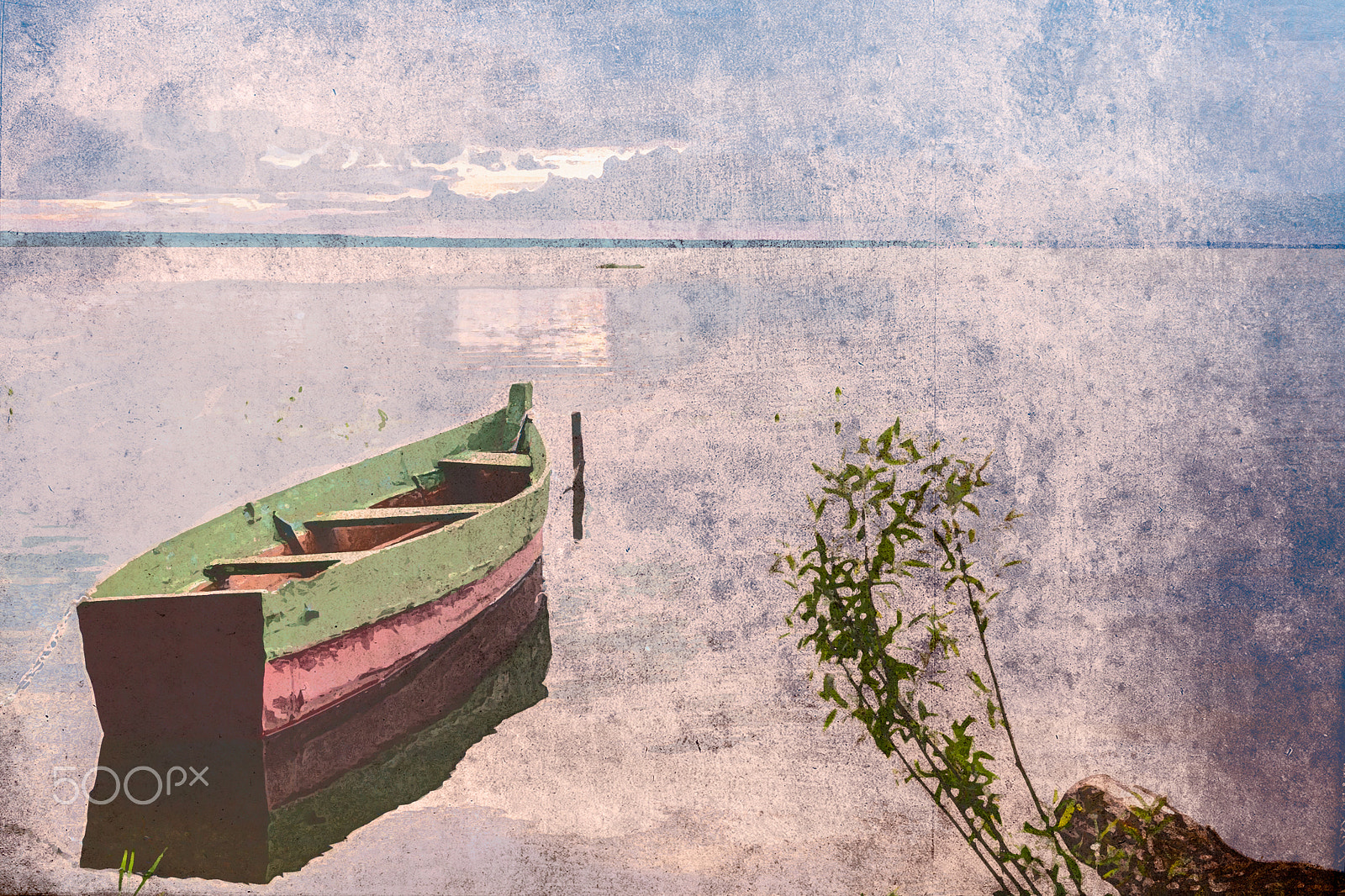 Canon EOS 5D + Canon EF 50mm F1.8 II sample photo. Green bush and boat photography