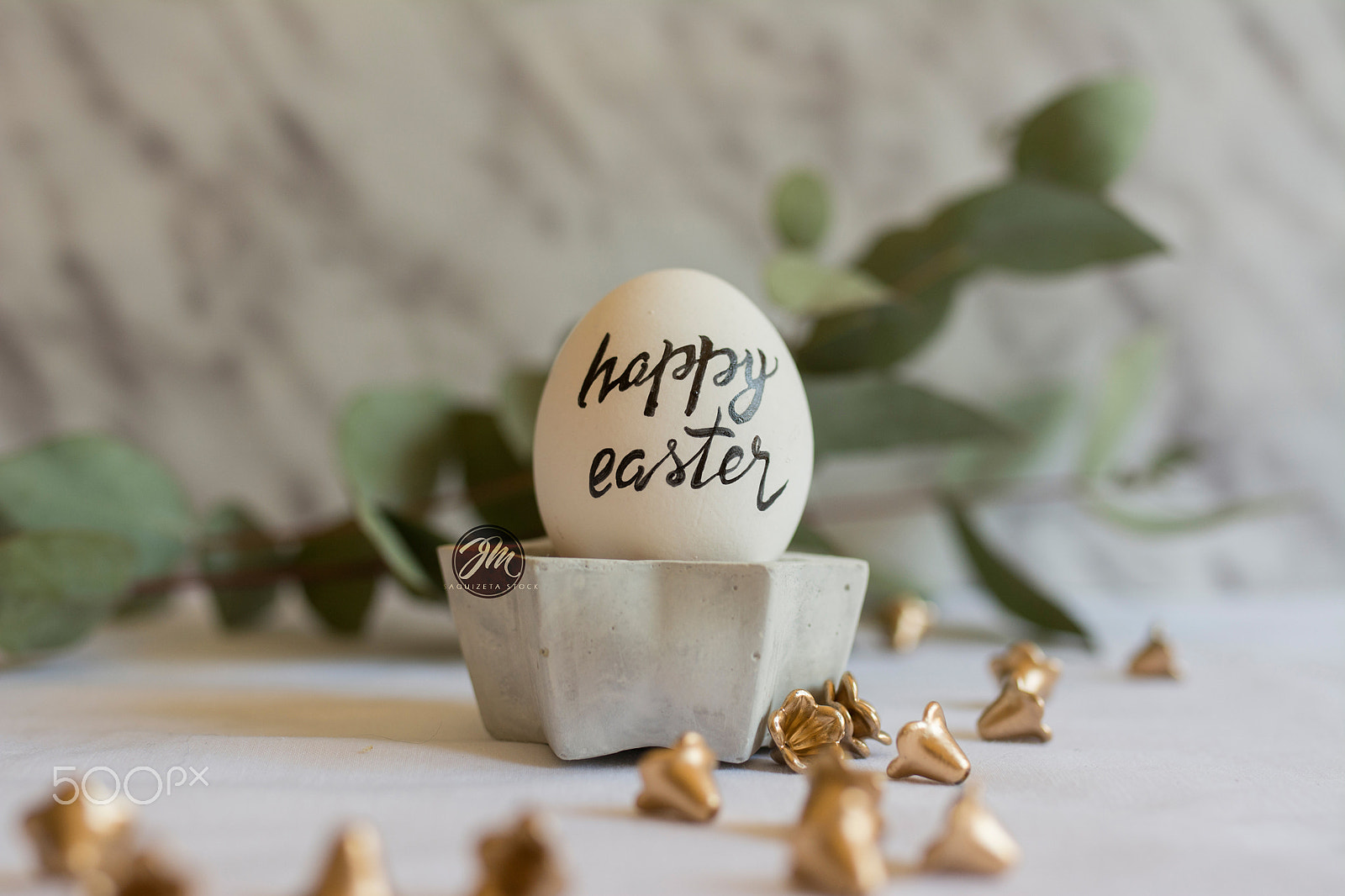 Nikon D7100 sample photo. Easter, egg setting happy easter message photography