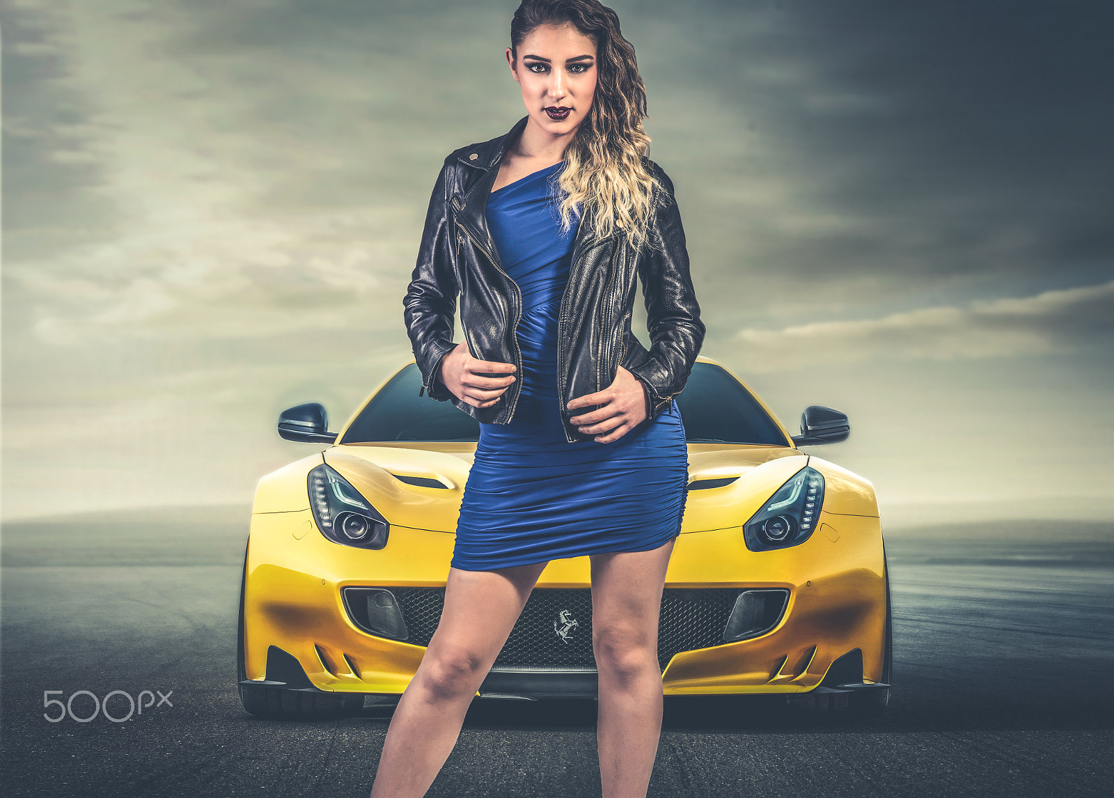 Nikon D810 + Sigma 85mm F1.4 EX DG HSM sample photo. Girls & cars photography