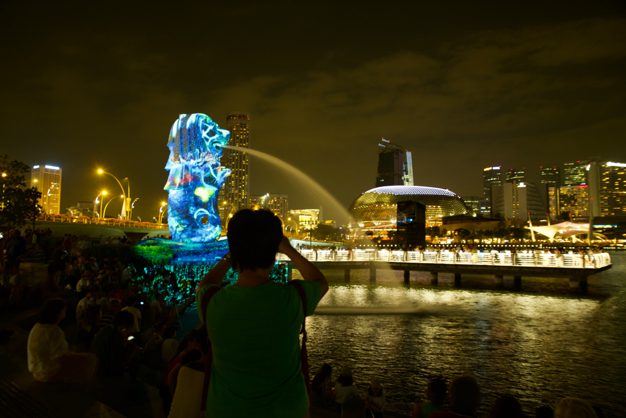 Nikon D810A sample photo. Ilightedmerlion sg - vivid colors photography