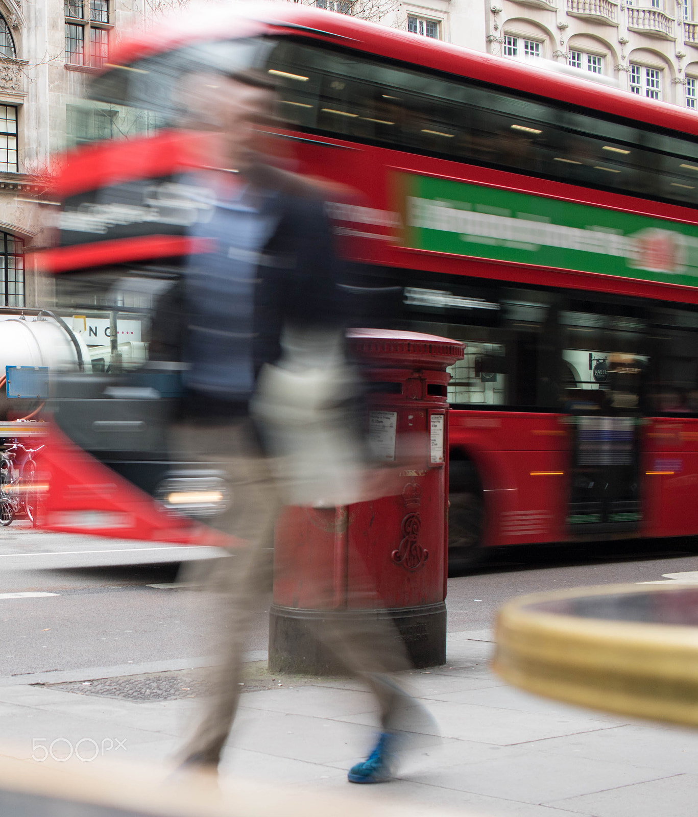 Canon EF-S 24mm F2.8 STM sample photo. London blurred traffic photography
