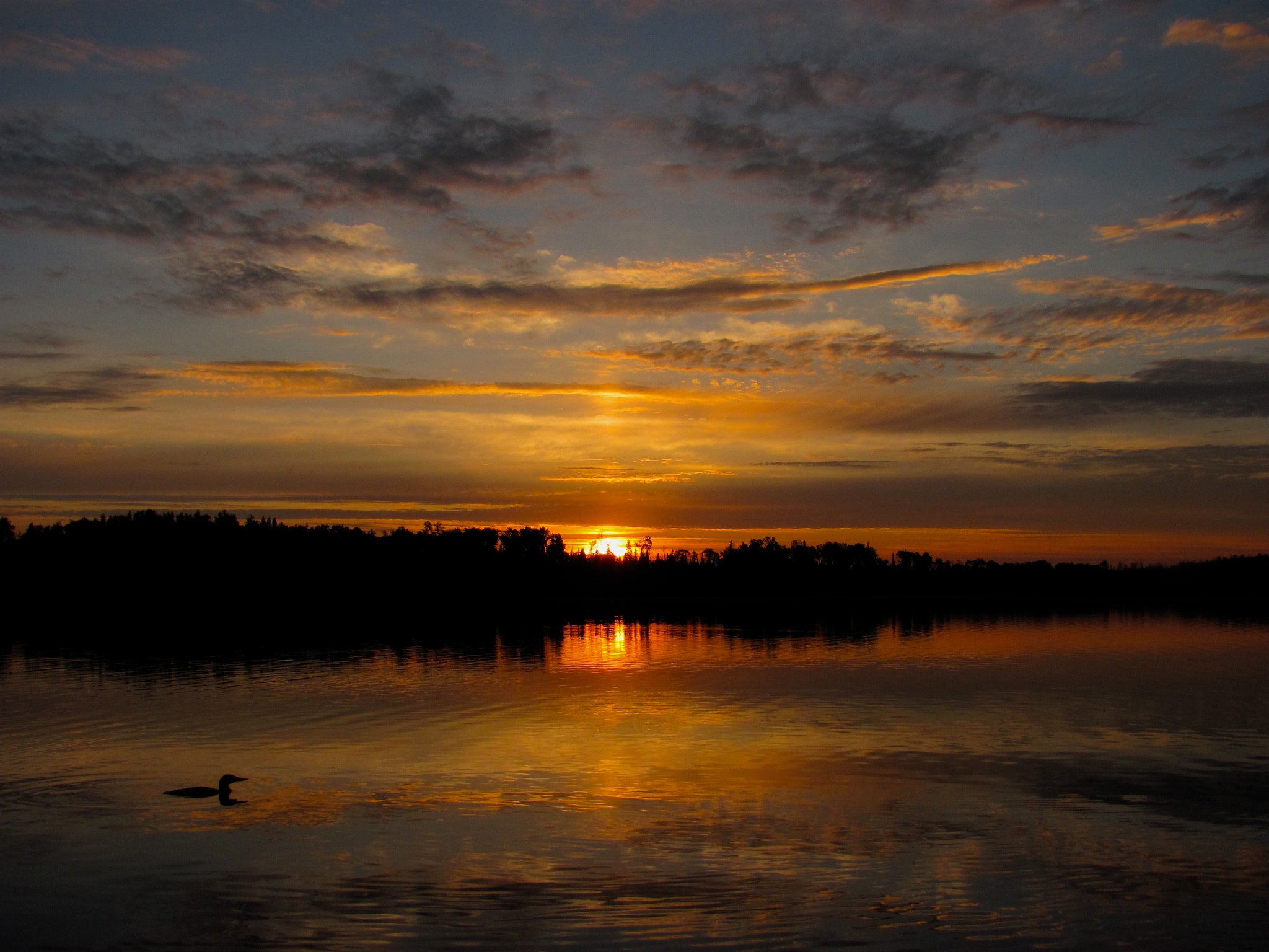 Canon PowerShot SX120 IS sample photo. Sunrise o'sullivan lake - june, 2013 photography
