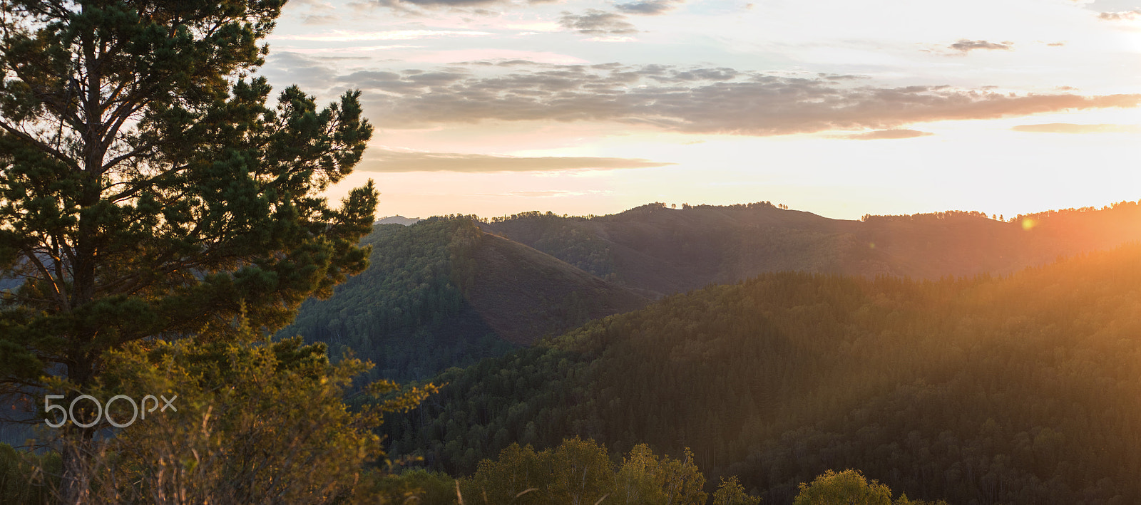 Nikon AF-Nikkor 80-200mm F2.8D ED sample photo. Beauty dawn in the mountains photography