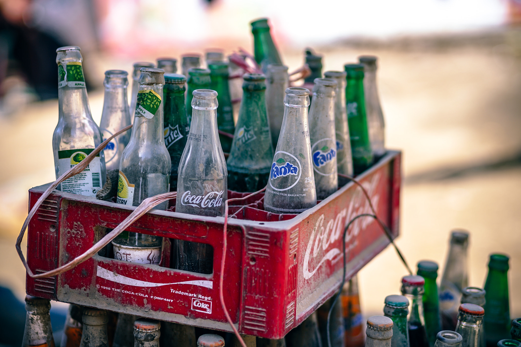 DT 85mm F1.8 SAM sample photo. Empty soda glass bottles photography