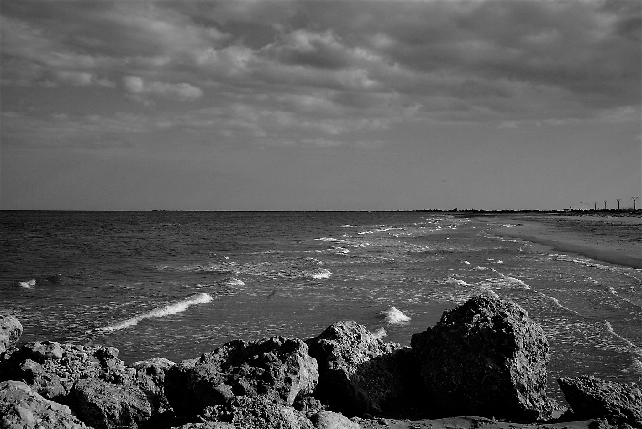 Sony Alpha DSLR-A100 sample photo. Lonely beach photography