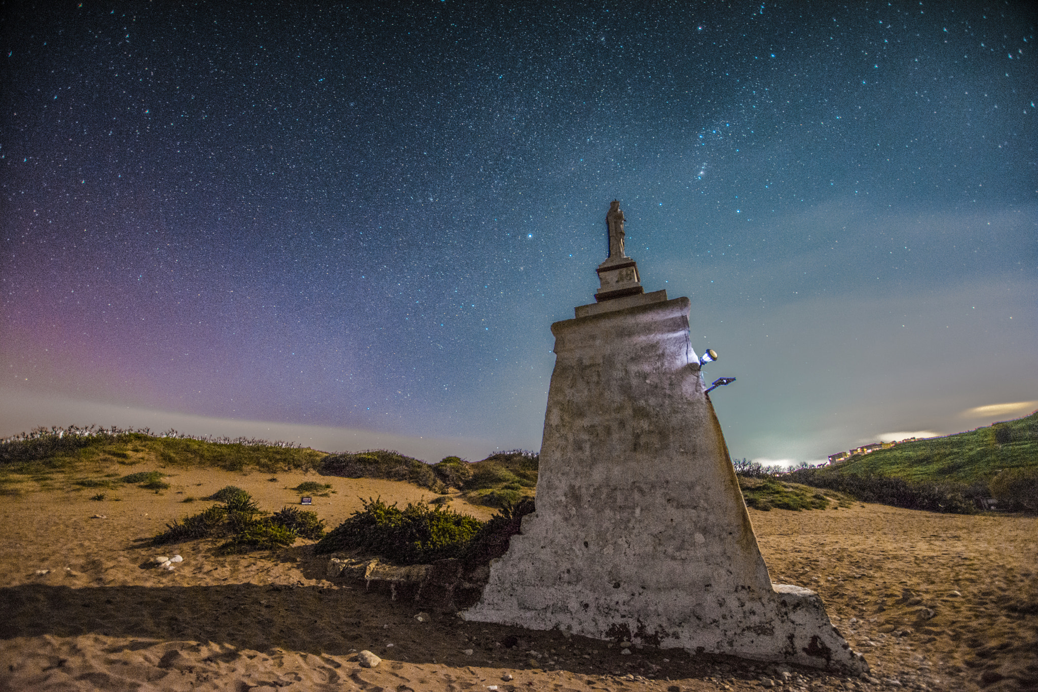 Nikon D7100 + Sigma 10-20mm F3.5 EX DC HSM sample photo. Ramla bay by night photography