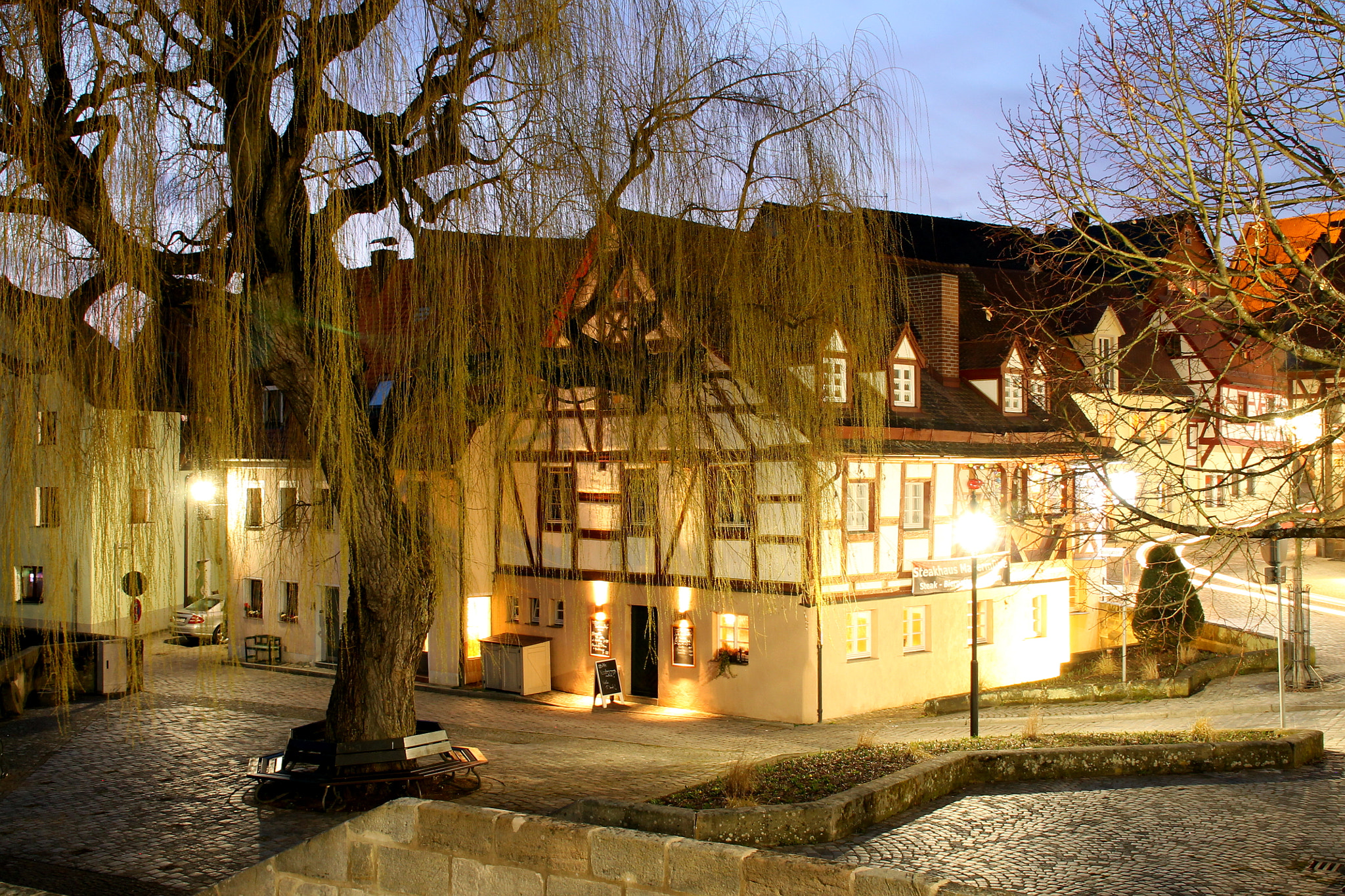 Canon EOS 1100D (EOS Rebel T3 / EOS Kiss X50) sample photo. Steakhouse mauermühle, old town lauf an der pegnitz photography