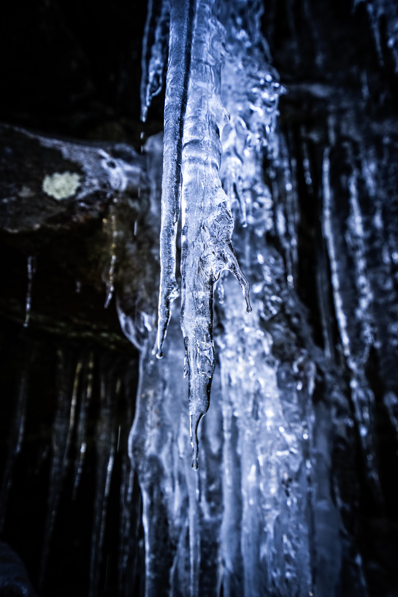 Sony a7R + Sony Vario-Tessar T* FE 16-35mm F4 ZA OSS sample photo. Swallow falls ice photography