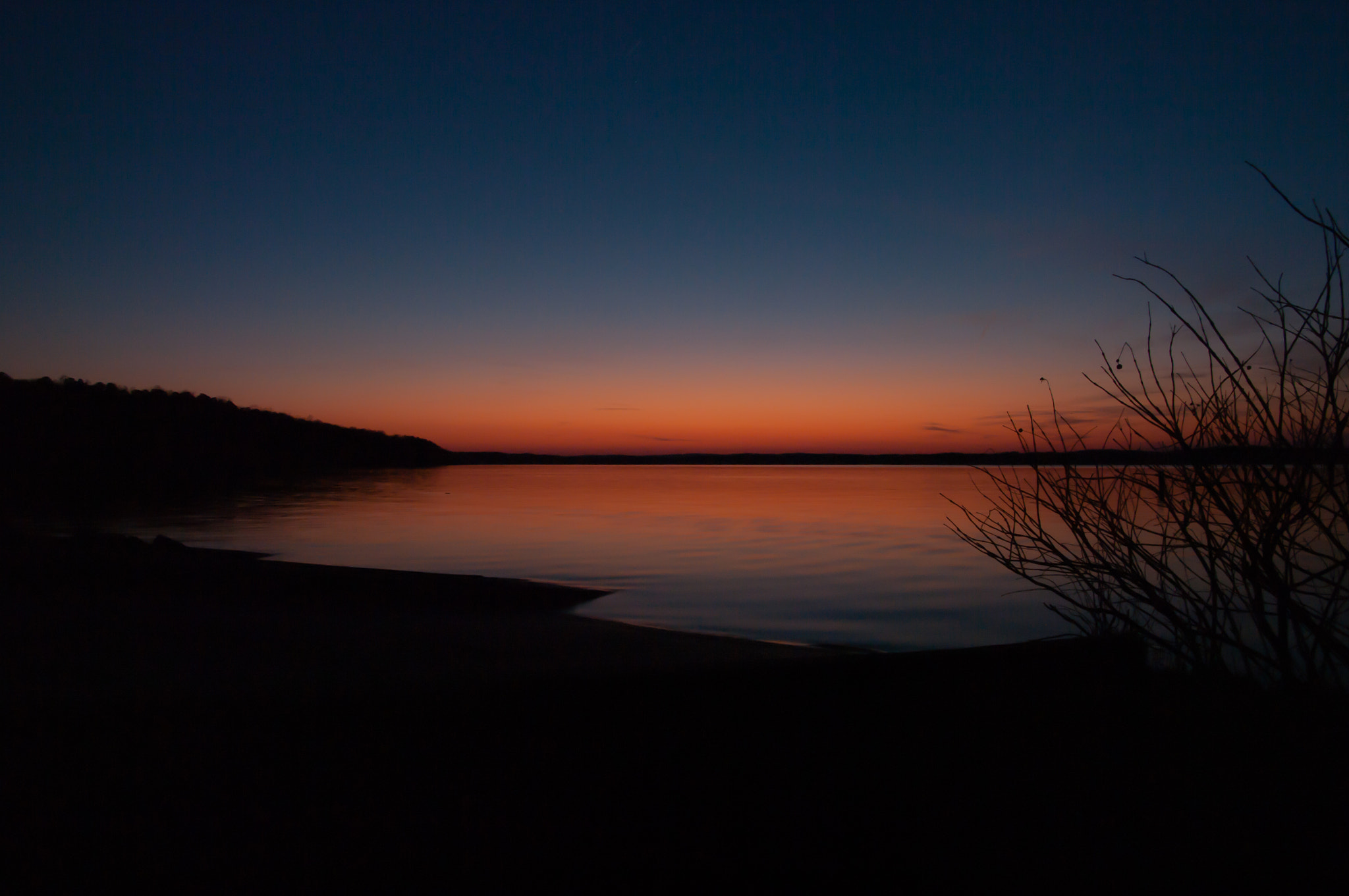 Pentax smc DA* 16-50mm F2.8 ED AL (IF) SDM sample photo. Jordan lake north carolina twilight photography