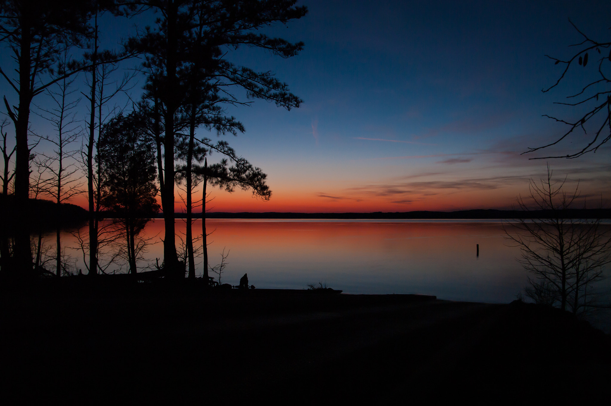 Pentax smc DA* 16-50mm F2.8 ED AL (IF) SDM sample photo. Jordan lake north carolina twilight 2 photography