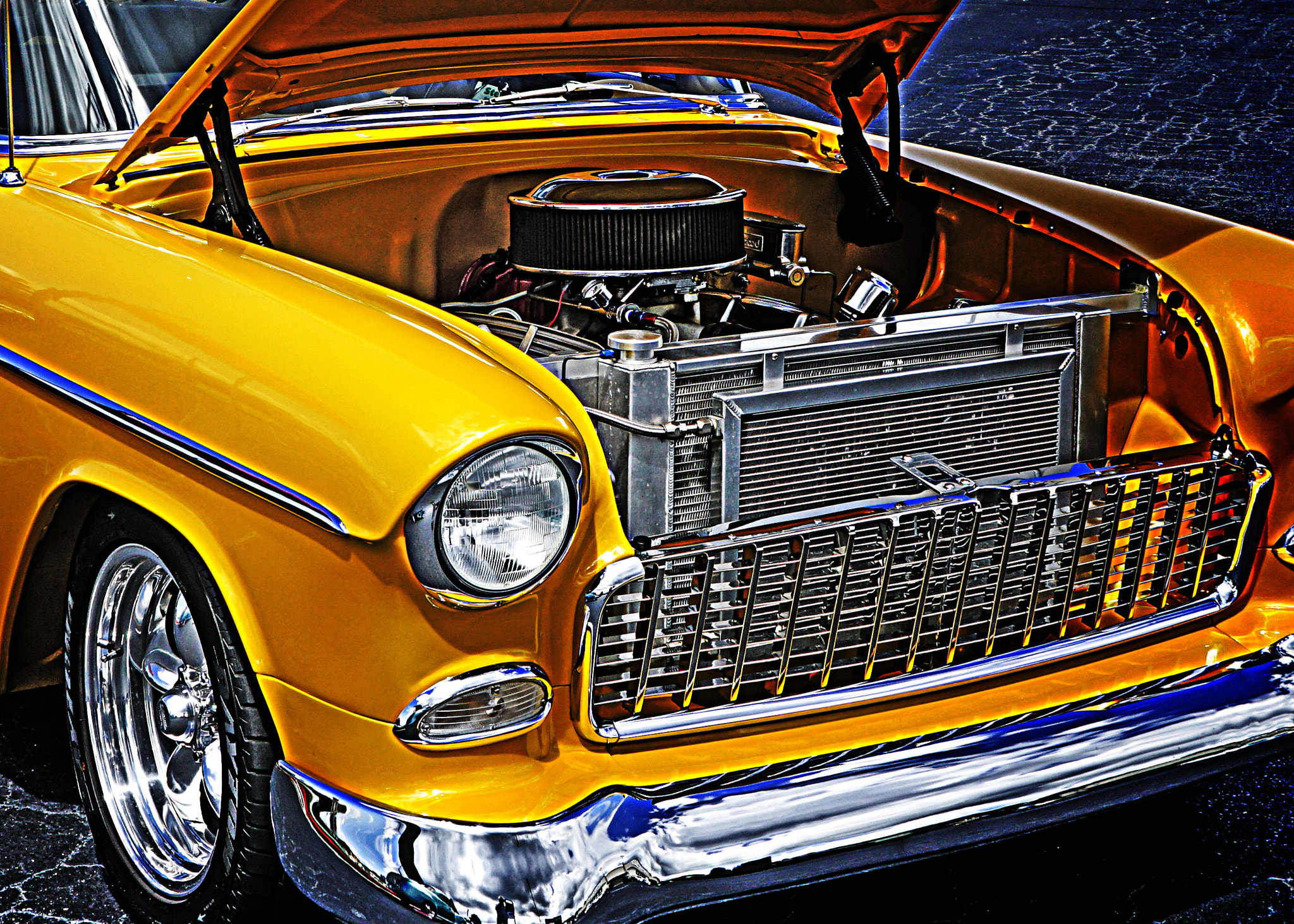 Sony a6000 + Sony E 18-55mm F3.5-5.6 OSS sample photo. 1957 chevy classic photography