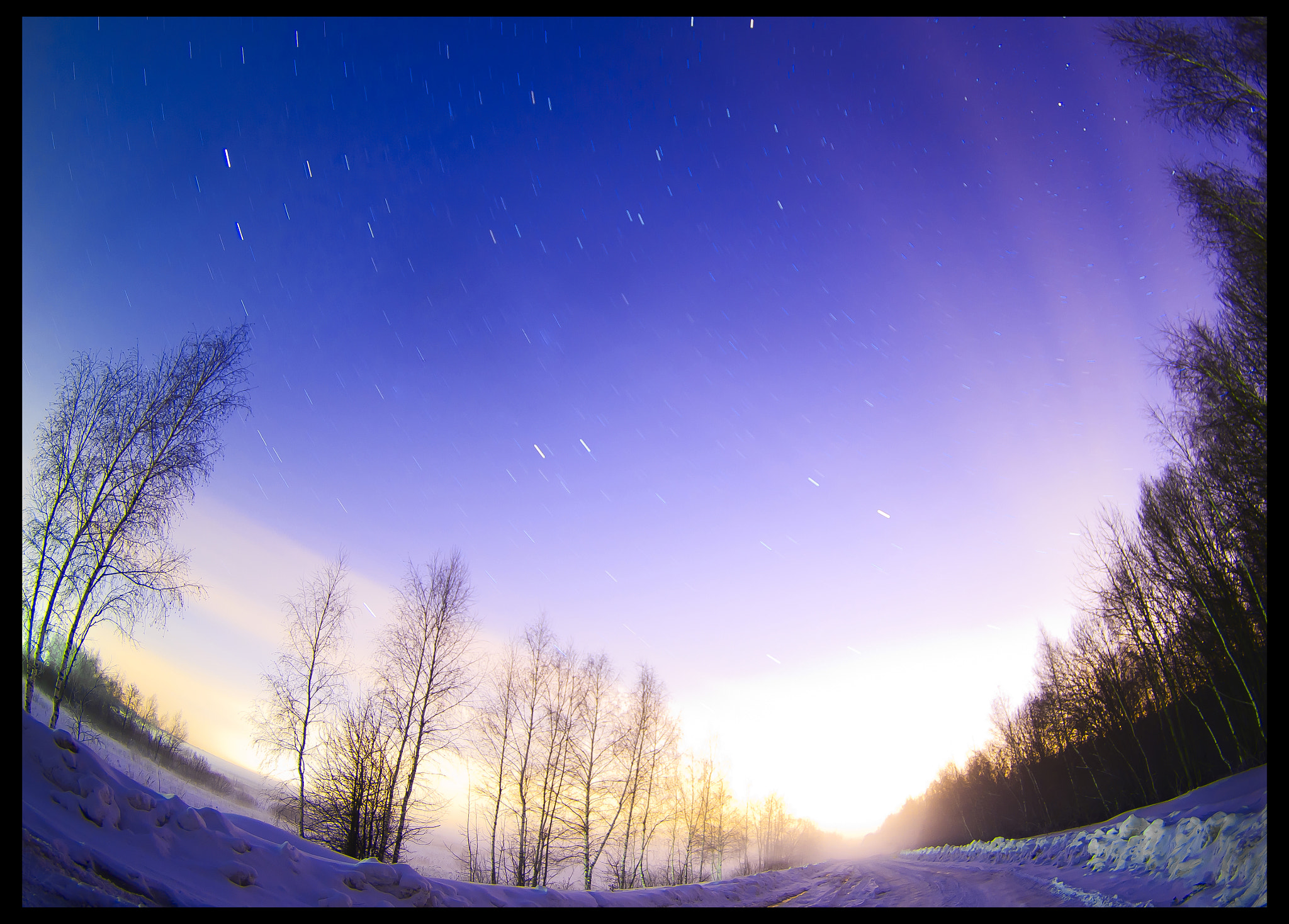 Pentax K-5 sample photo. Winter nightscape photography