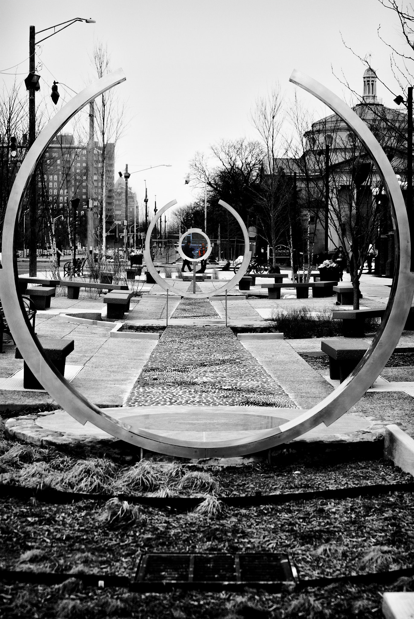 Nikon D3000 sample photo. Public art installation on n charles st. of baltim ... photography
