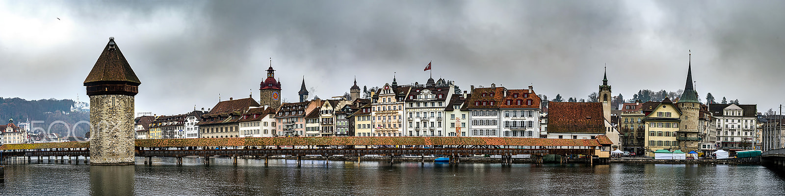Sony a99 II + Minolta AF 80-200mm F2.8 HS-APO G sample photo. Luzern historic center. switzerland. wide-angle hd-quality panor photography
