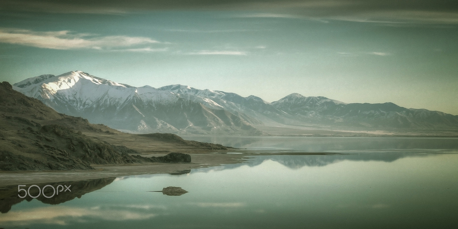 Canon EF 70-200mm F4L IS USM sample photo. Softly speaks the great salt lake photography
