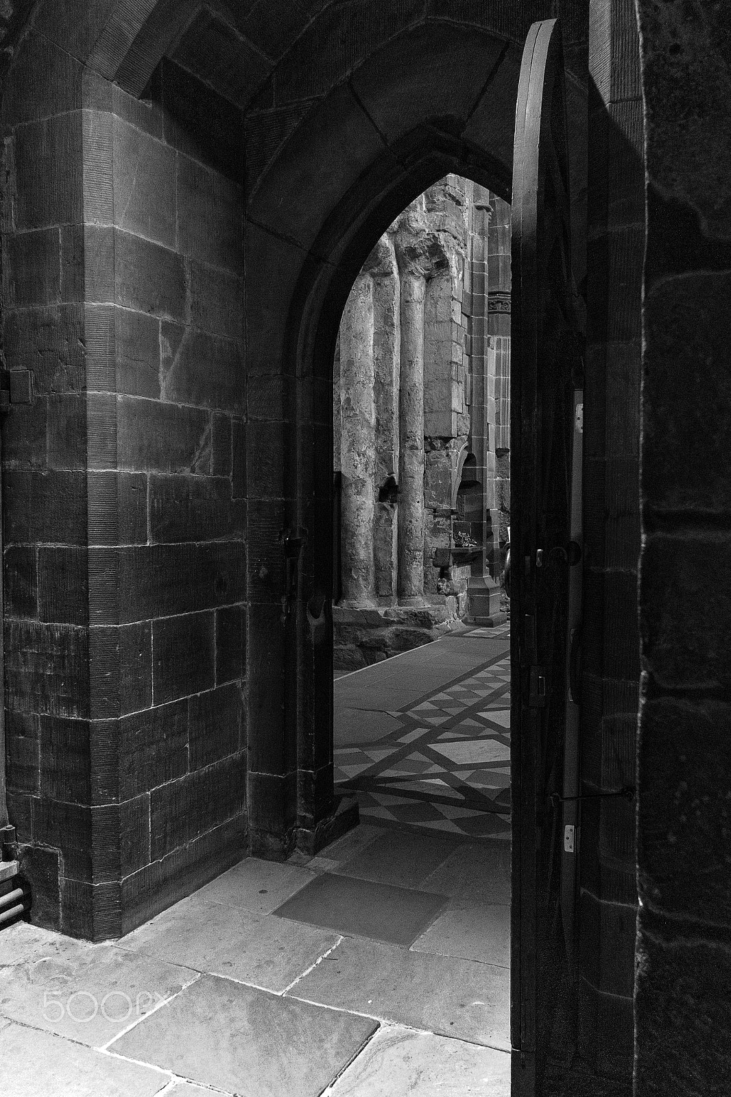 Canon EOS 7D Mark II sample photo. Chester cathedral doorway photography
