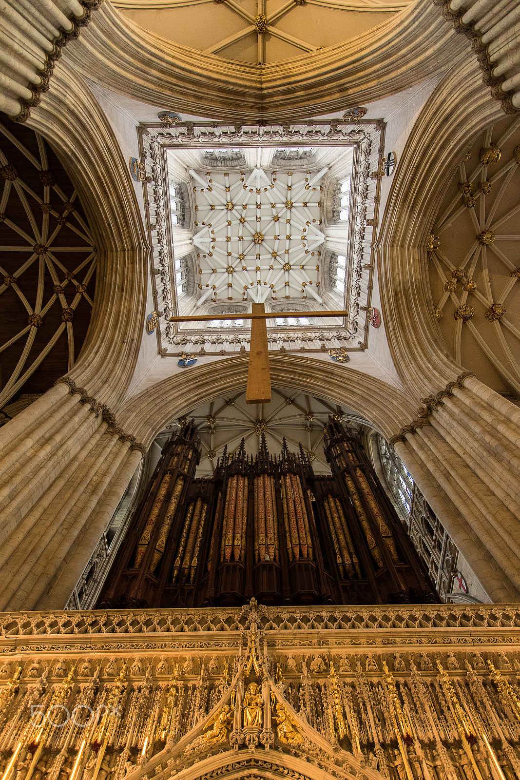 Canon EF-S 10-22mm F3.5-4.5 USM sample photo. York minster tower from inside photography