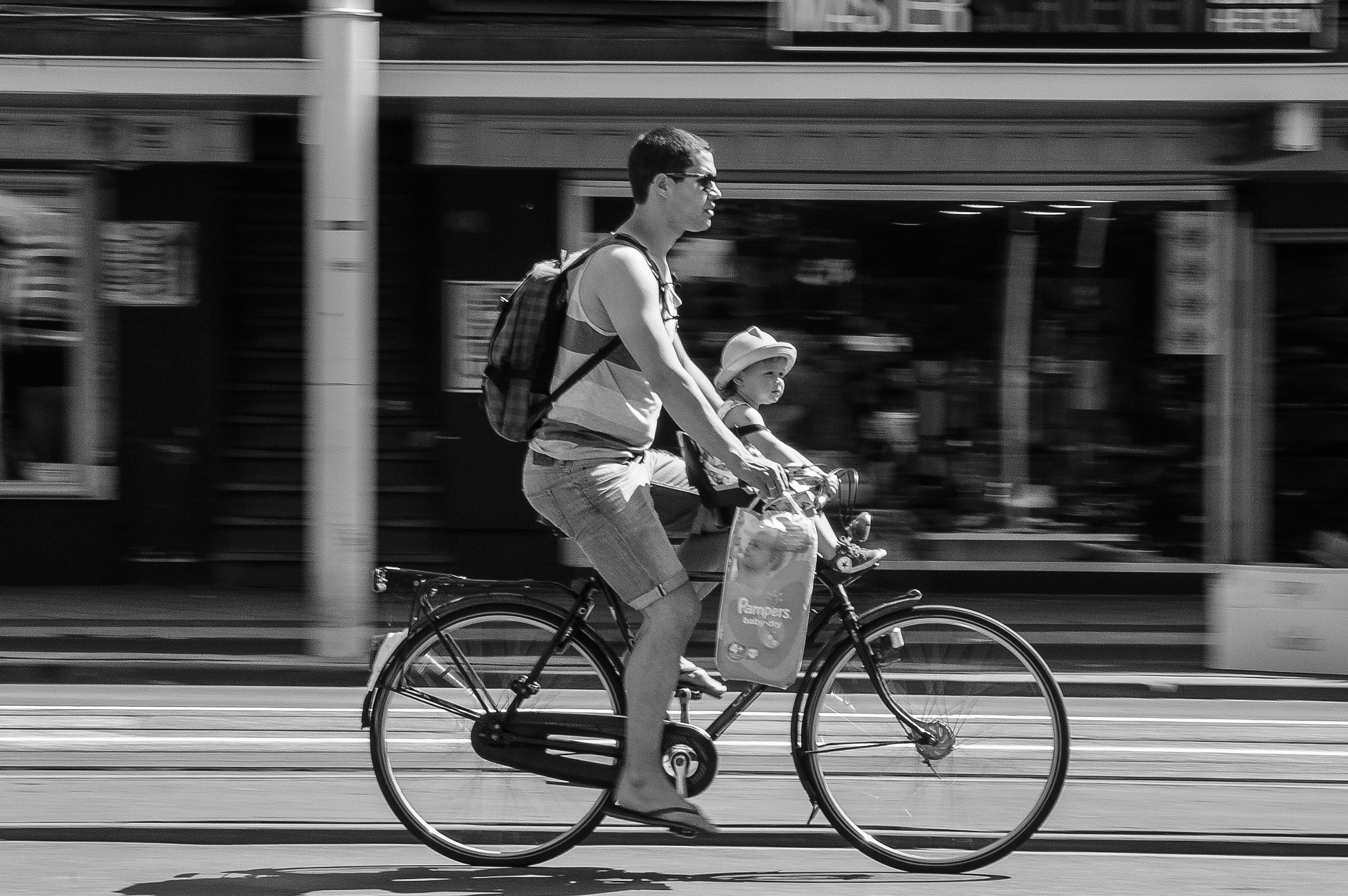 Nikon D5000 sample photo. Ride with dad photography