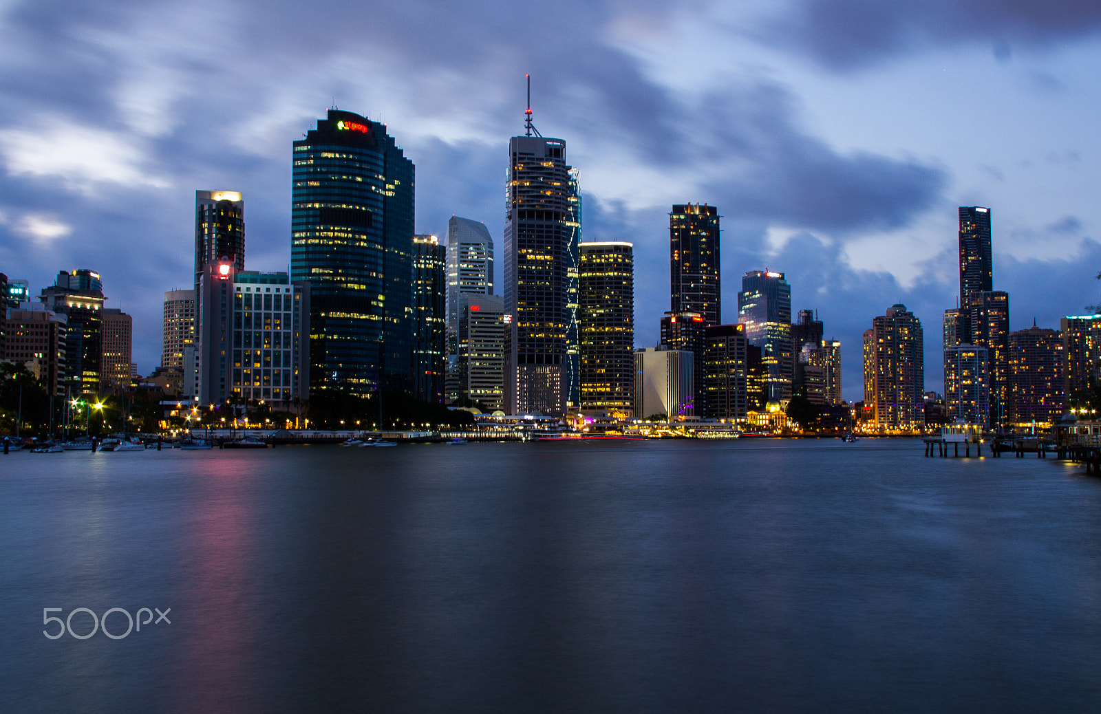 Canon EF-S 18-200mm F3.5-5.6 IS sample photo. Brisbane city from the river banks photography