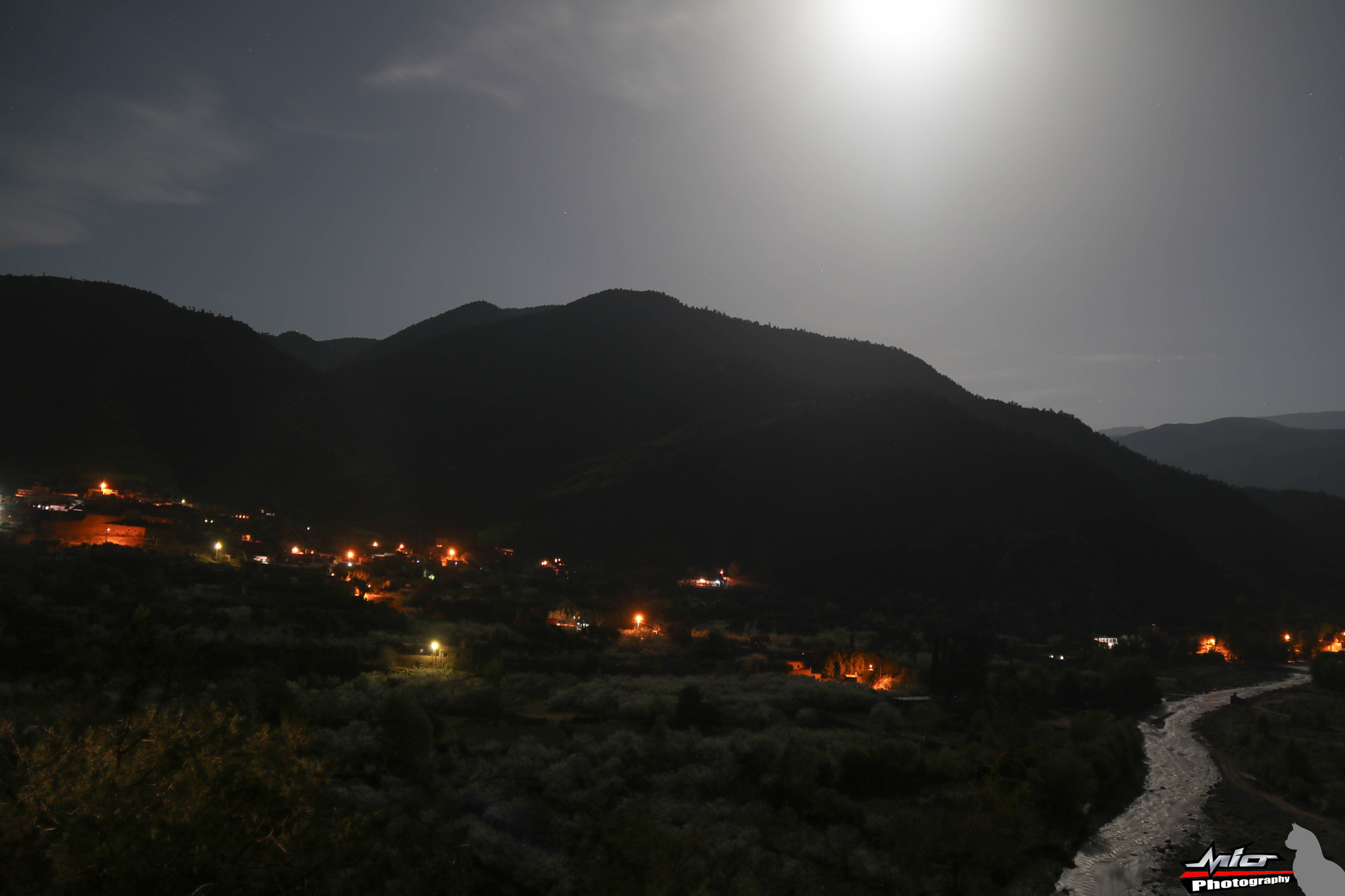 Canon EOS 760D (EOS Rebel T6s / EOS 8000D) sample photo. Full moon lighting ourika valley photography