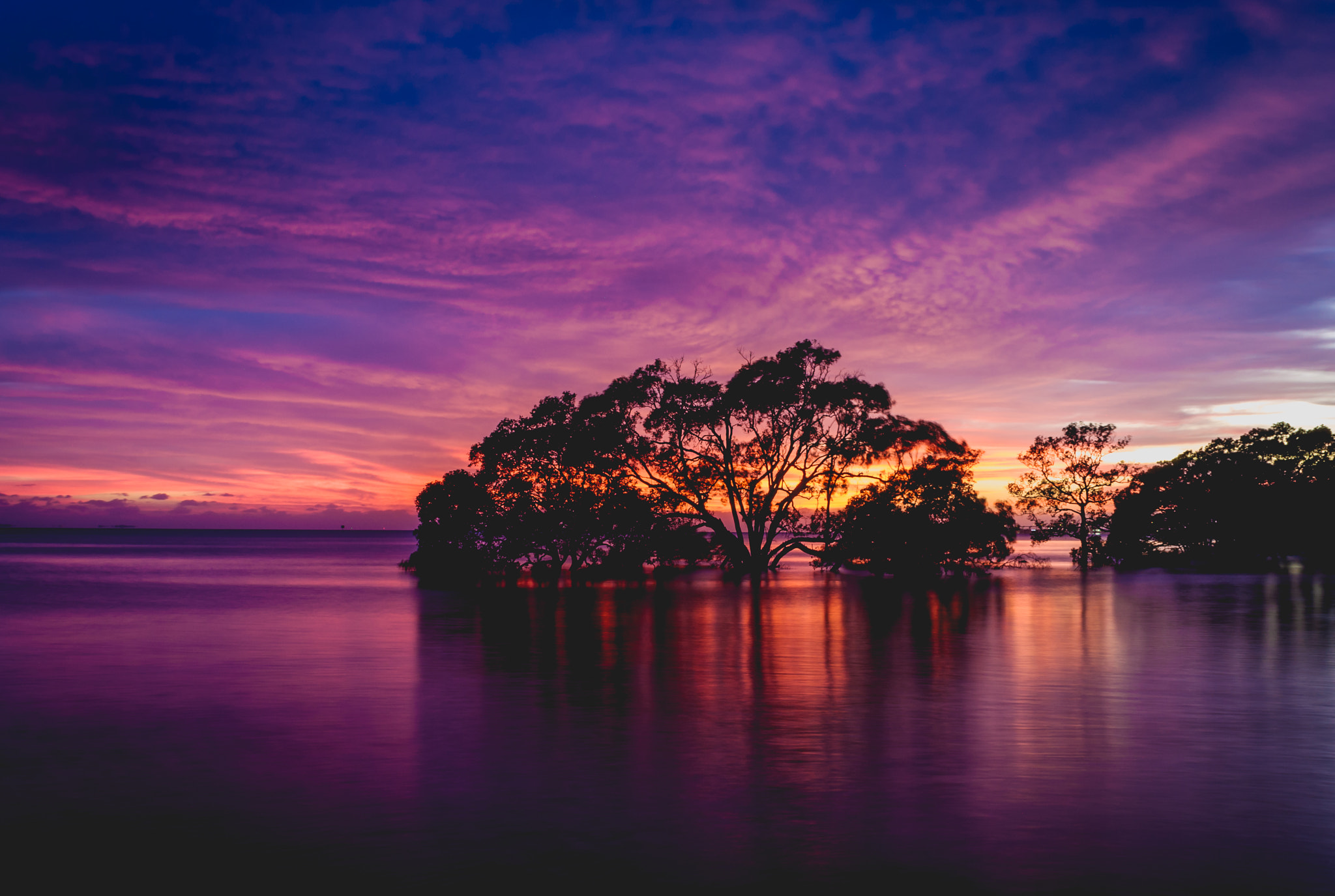 Canon EF-S 18-55mm F3.5-5.6 IS sample photo. Sunrise king tide photography