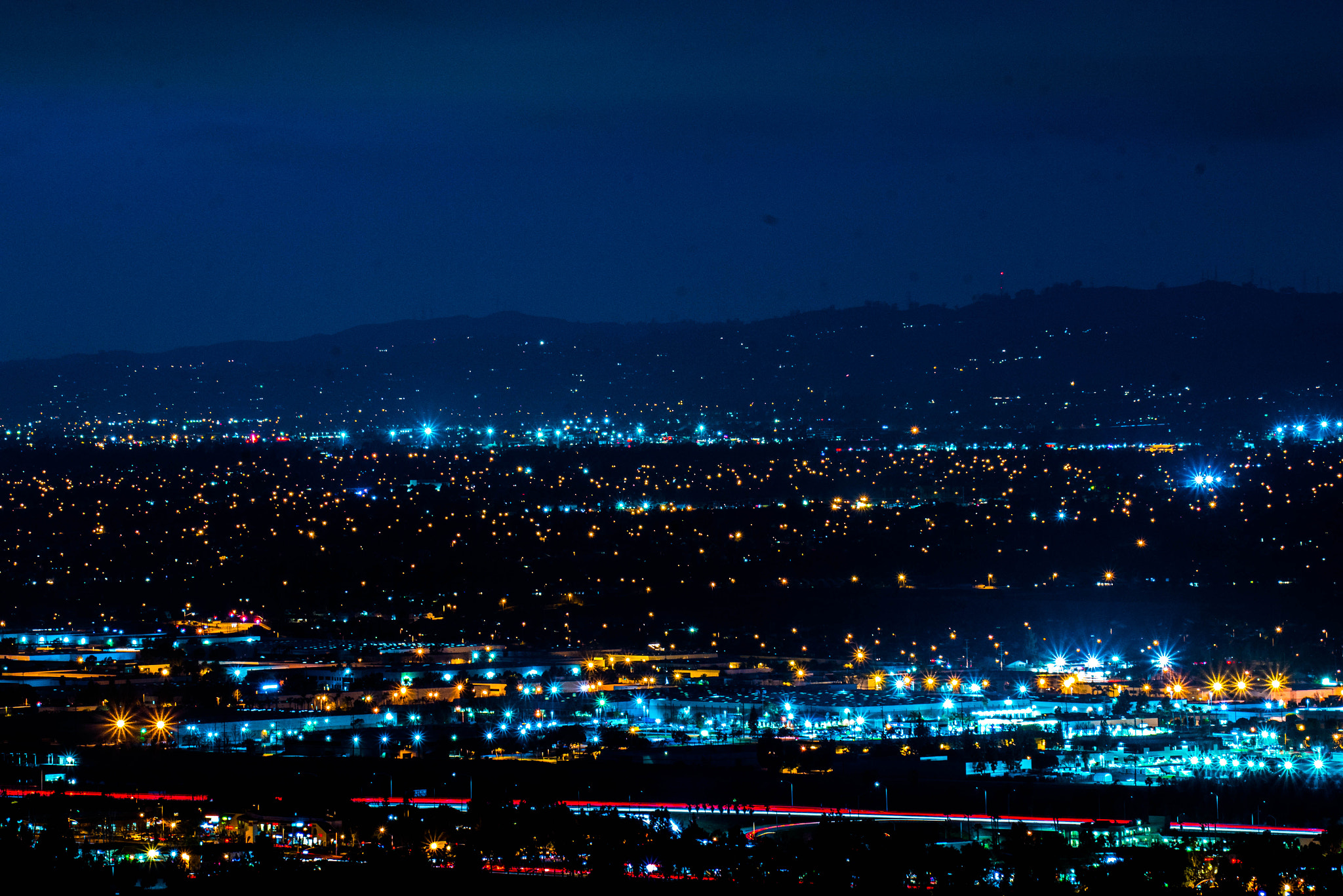 Sony E 55-210mm F4.5-6.3 OSS sample photo. Anaheim hills views photography