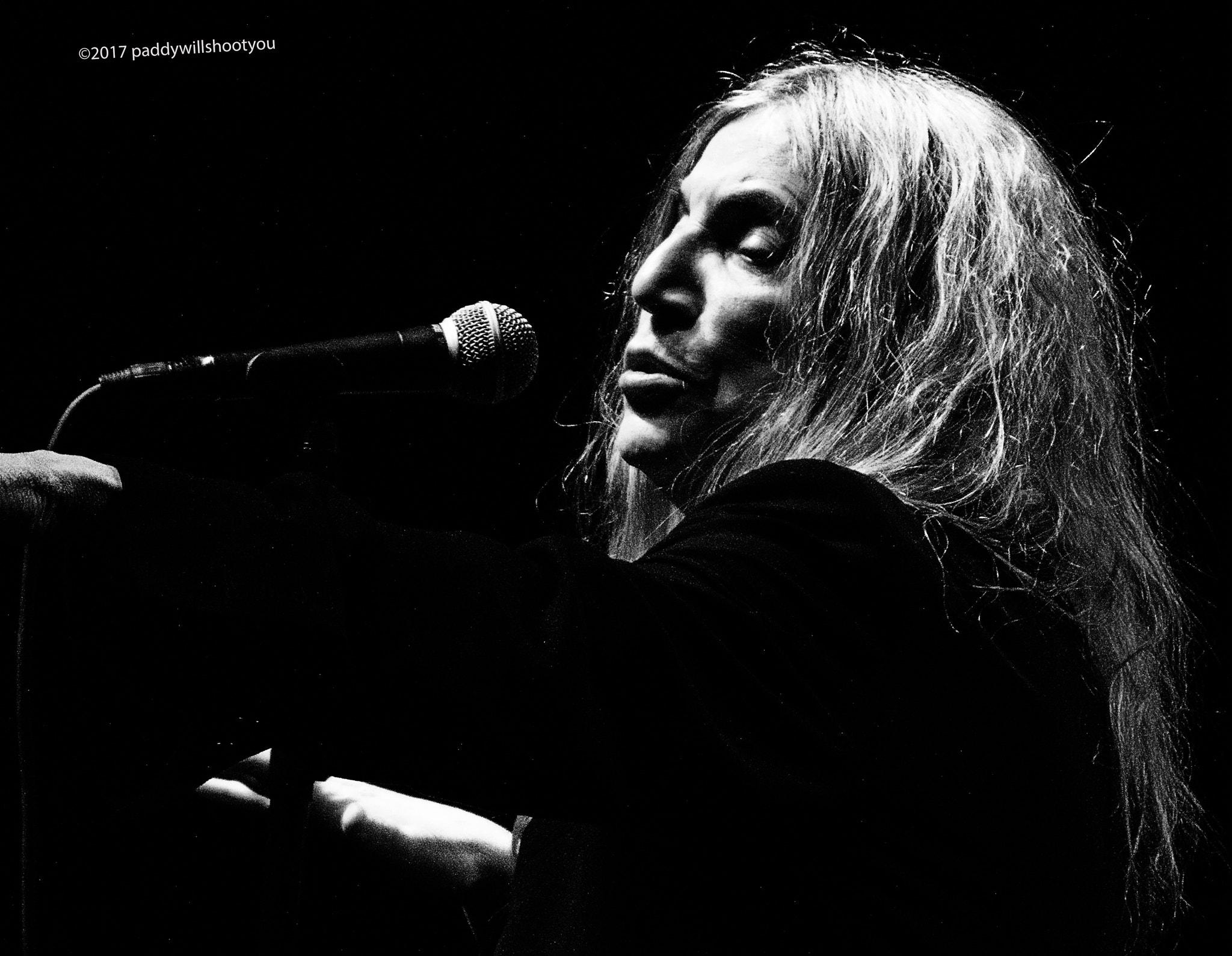 Nikon D5500 sample photo. Patti smith in concert performing horses photography