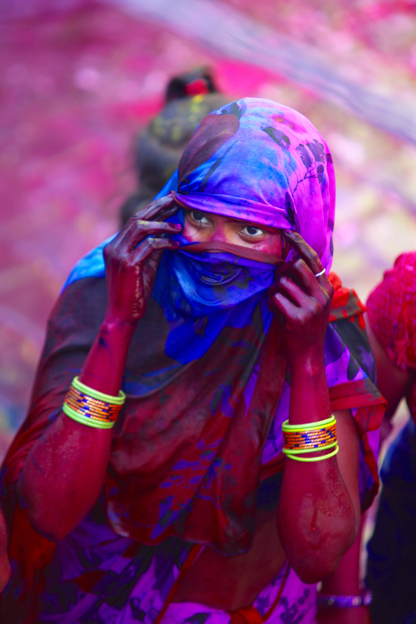 Canon EOS 5D Mark II + Sigma 70-200mm F2.8 EX DG OS HSM sample photo. Happy holi photography