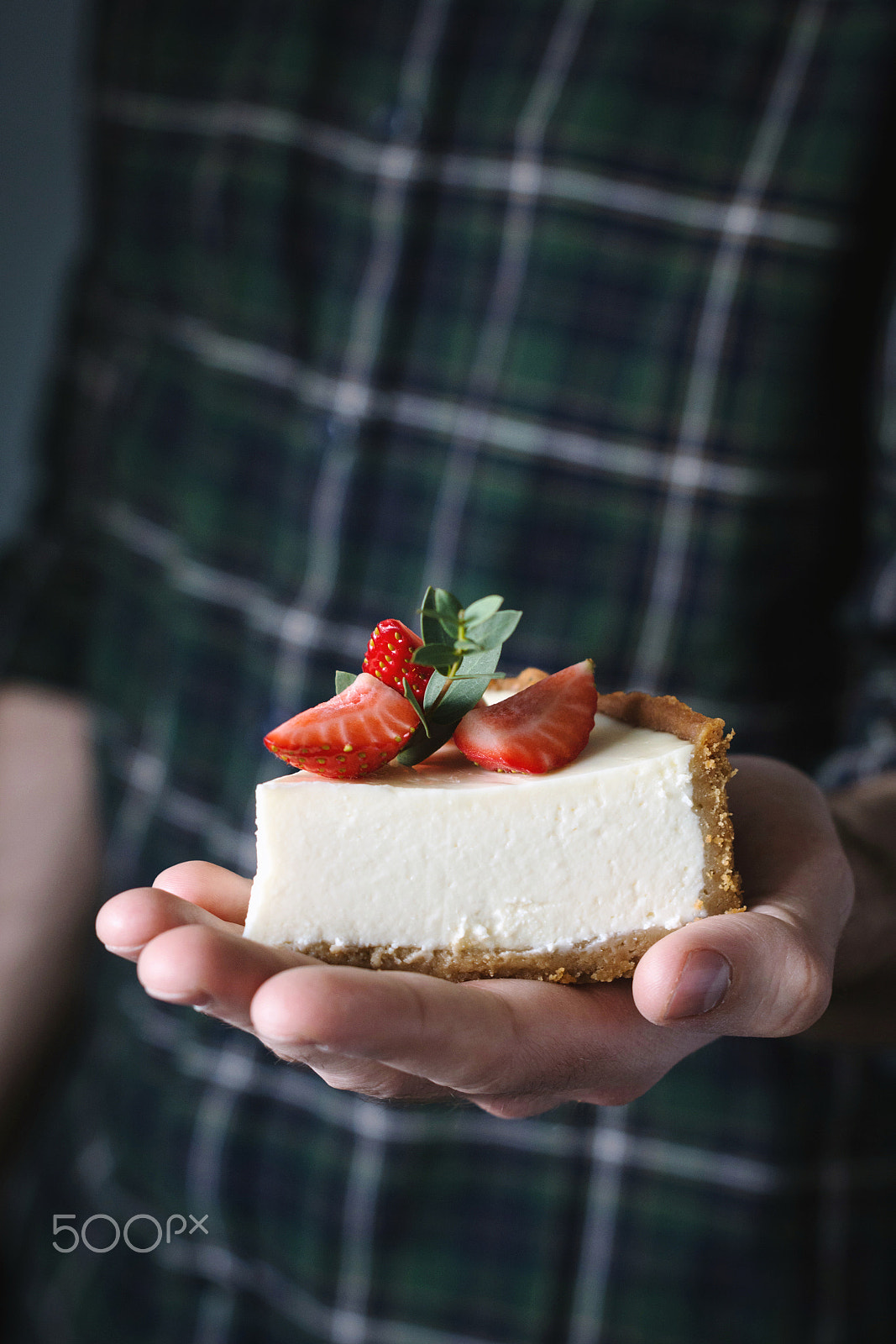 Nikon D7100 + Nikon AF-S Nikkor 50mm F1.4G sample photo. Holding cheesecake photography