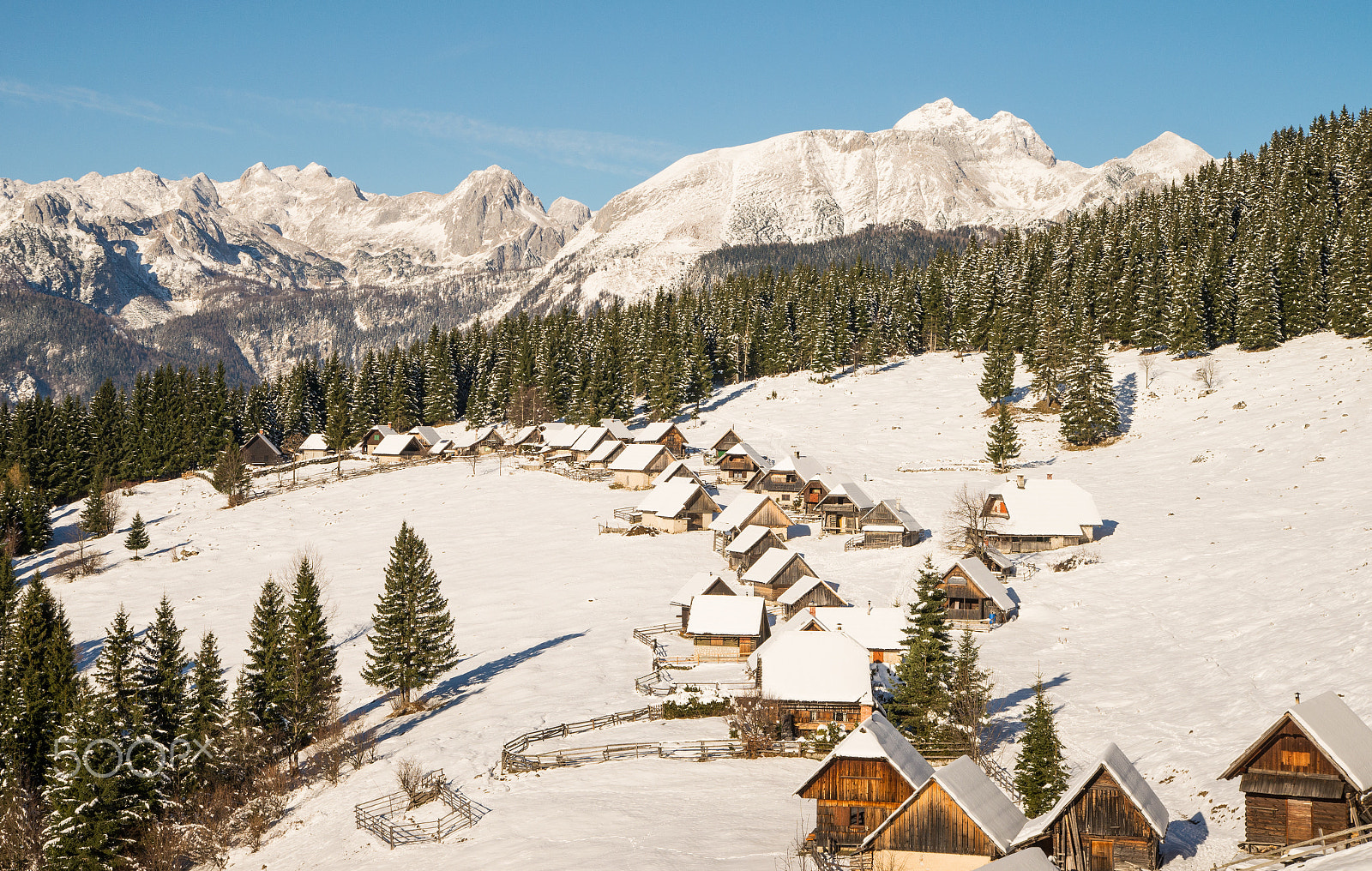 Nikon D600 sample photo. Scenic winter landscape on high alpine meadow photography