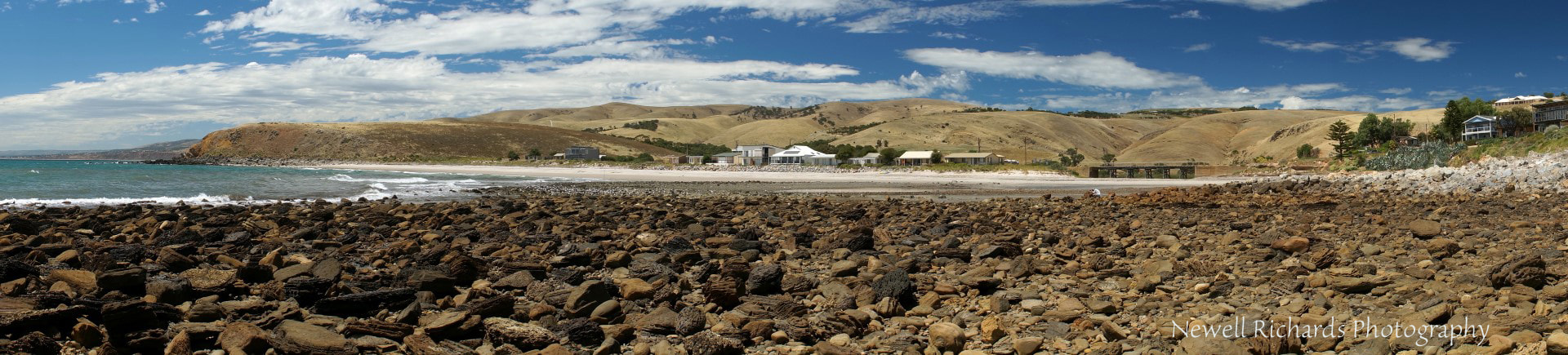 Sony Alpha NEX-6 + Sony E PZ 18-105mm F4 G OSS sample photo. Panorama myponga beach (large) photography