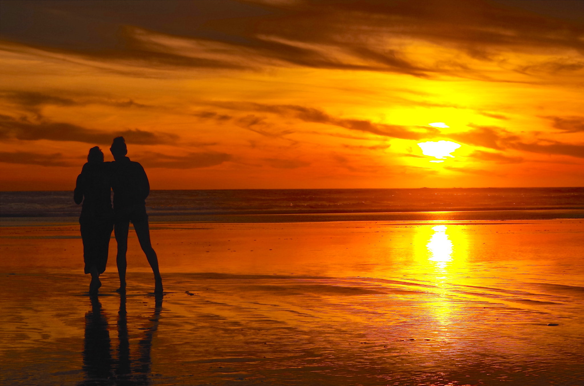 Pentax K-30 sample photo. Sisters at sunset photography