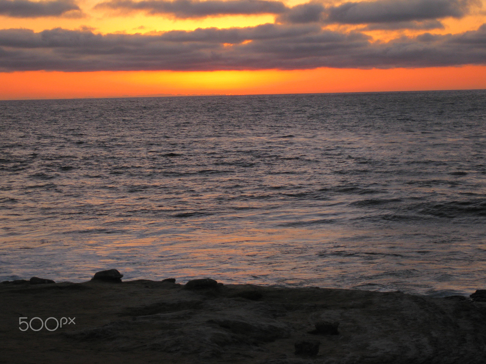 Canon PowerShot SD790 IS (Digital IXUS 90 IS / IXY Digital 95 IS) sample photo. La jolla cove sunset photography