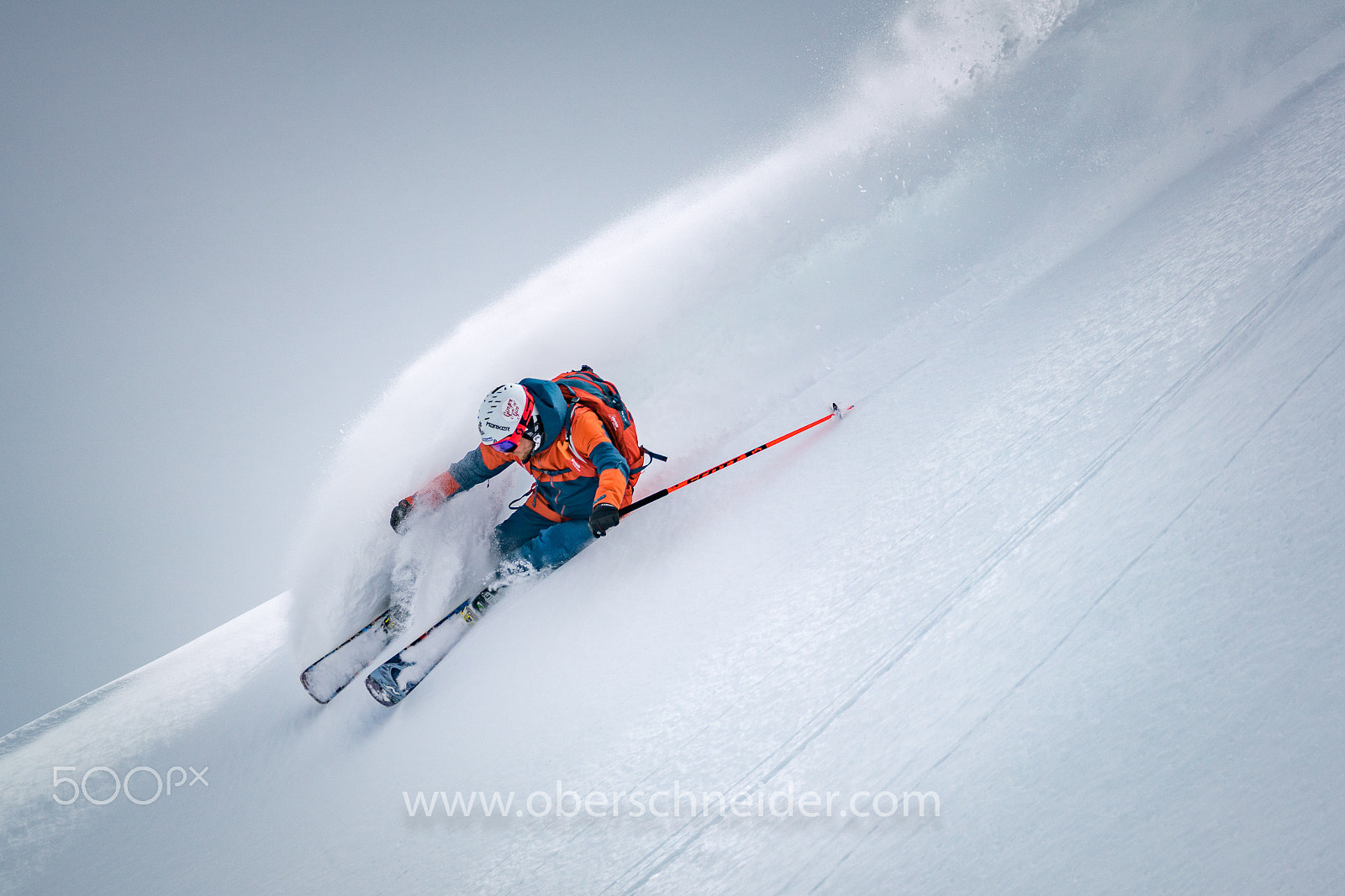 Sony a99 II sample photo. Powder skiing photography