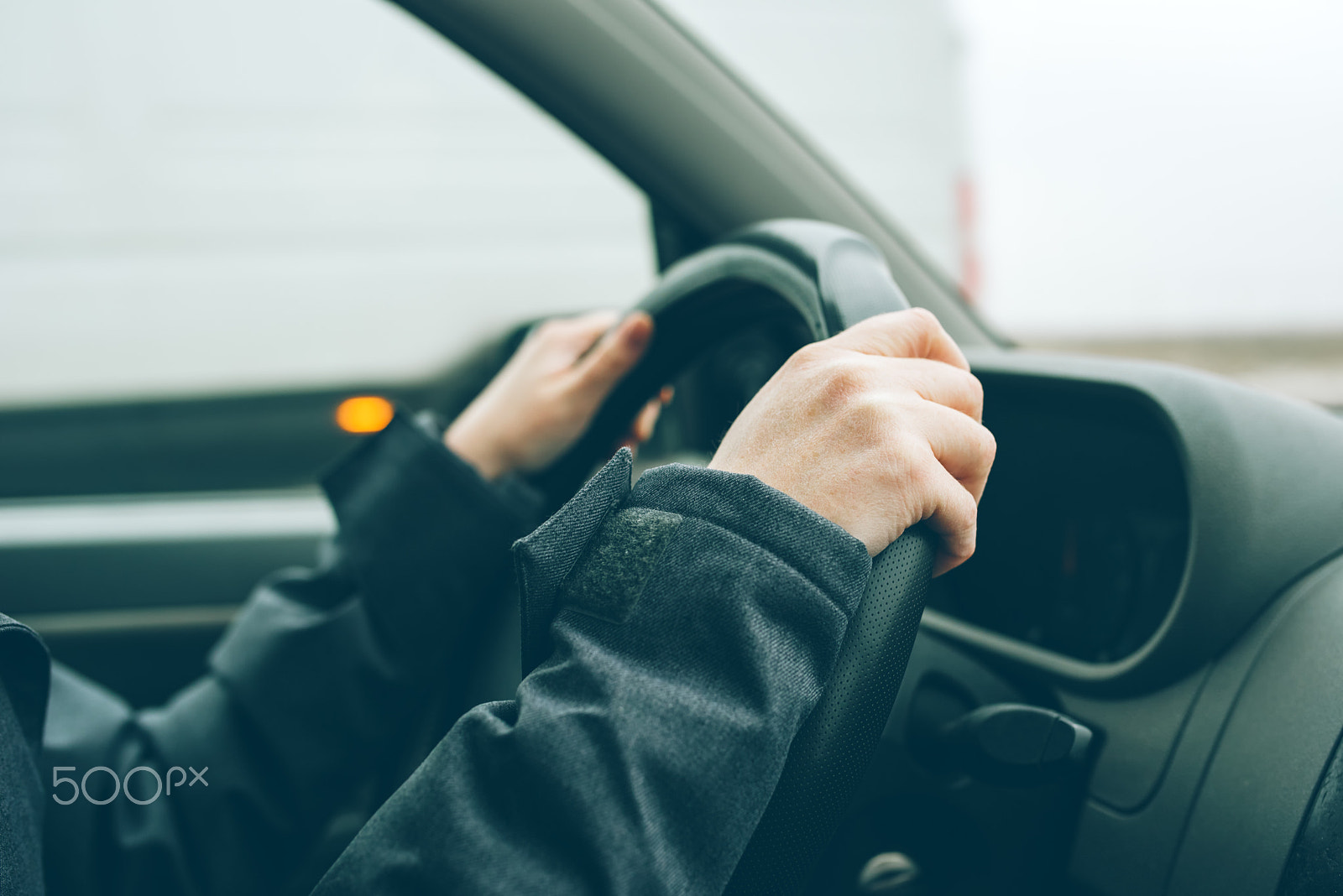 Nikon D810 + Sigma 35mm F1.4 DG HSM Art sample photo. Female hands on steering wheel photography