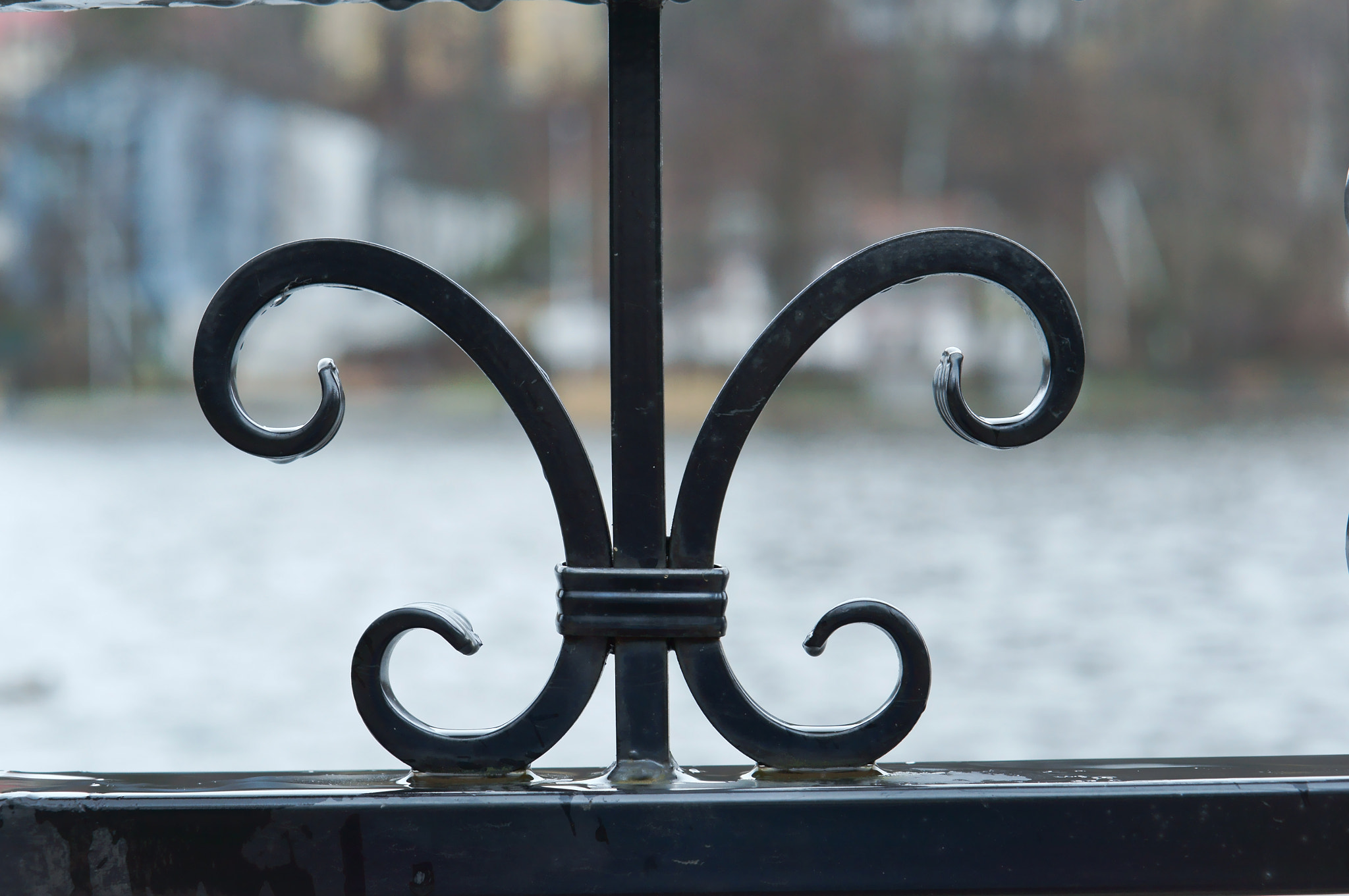 Sony Alpha NEX-3N + E 50mm F1.8 OSS sample photo. The elements of forging, wrought-iron fence photography