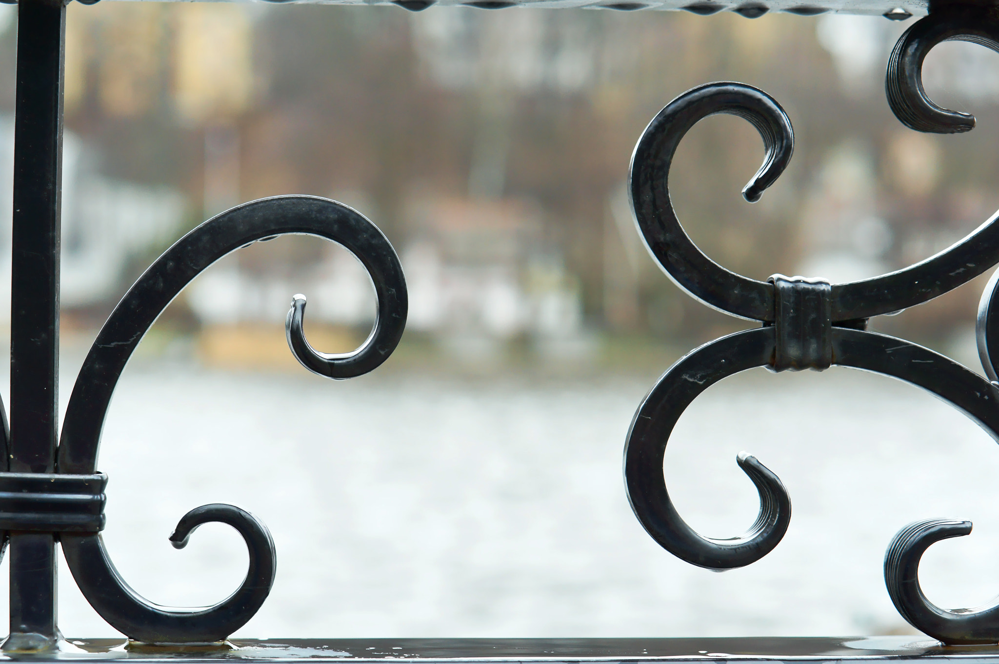 Sony Alpha NEX-3N sample photo. The elements of forging, wrought-iron fence photography