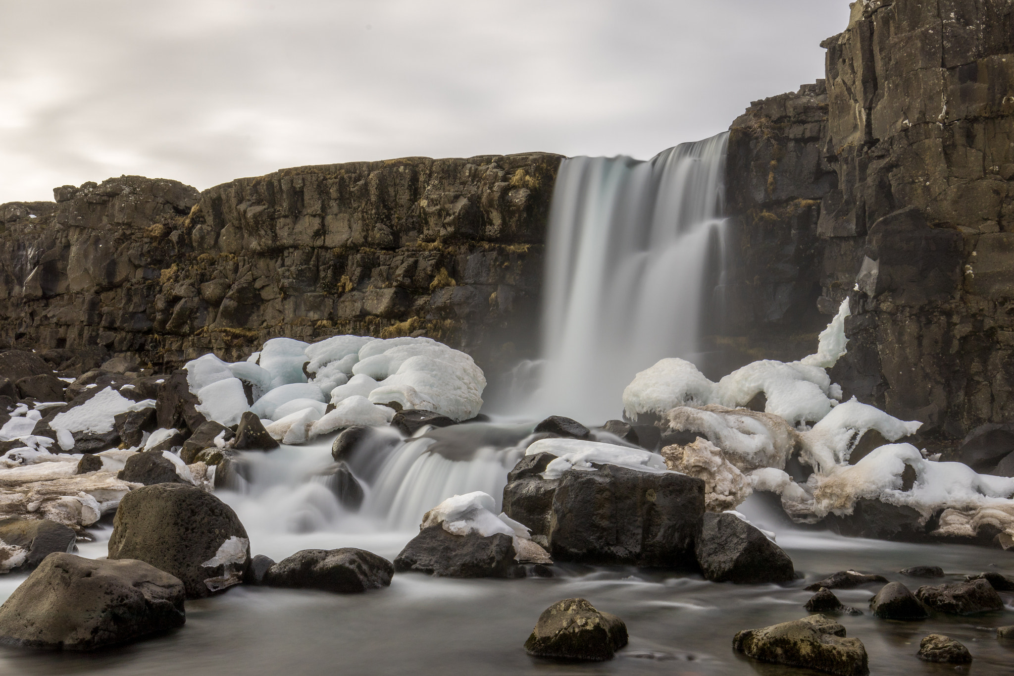 Canon EF 16-35mm F4L IS USM sample photo. Hidden waterfall iceland photography