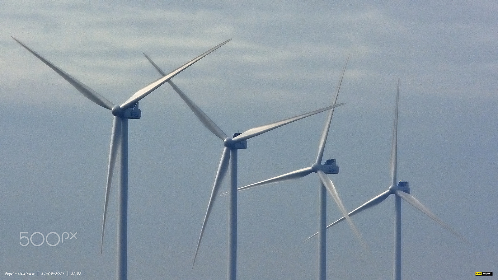 Sigma 150-500mm F5-6.3 DG OS HSM sample photo. Windmills at the borders of lake ijsselmeer photography